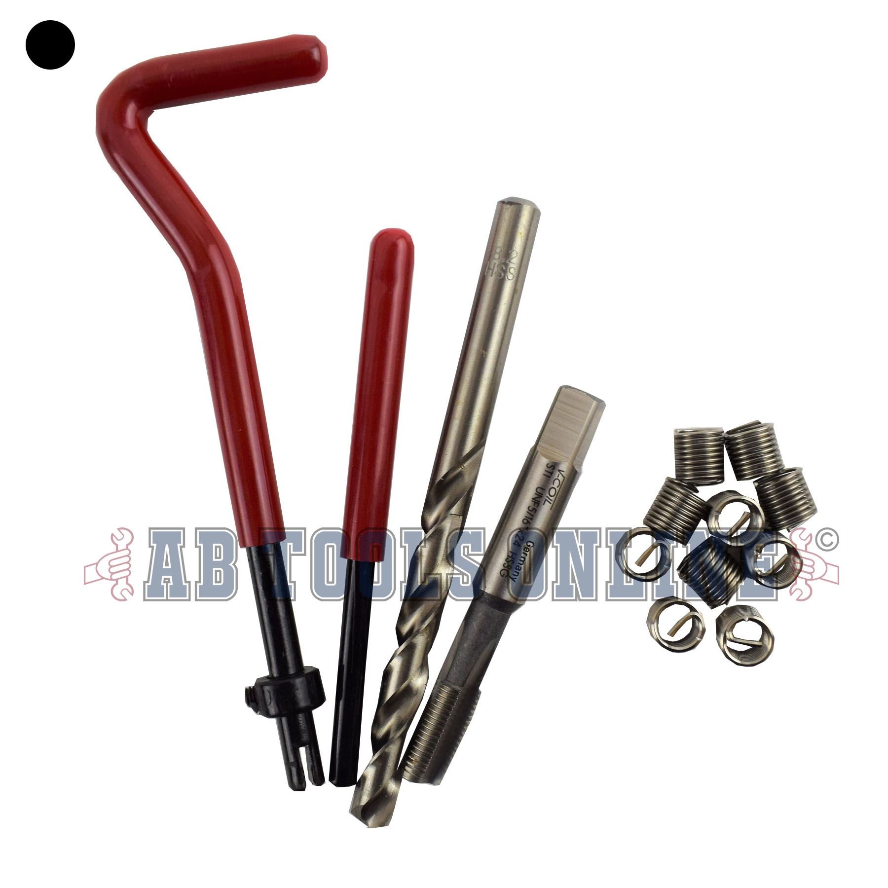 AB Tools-Unithread 5/16" x 24 UNF Imperial Toca Reparar Kit de Fresas Helicoil roscas dañadas 14PC Kit
