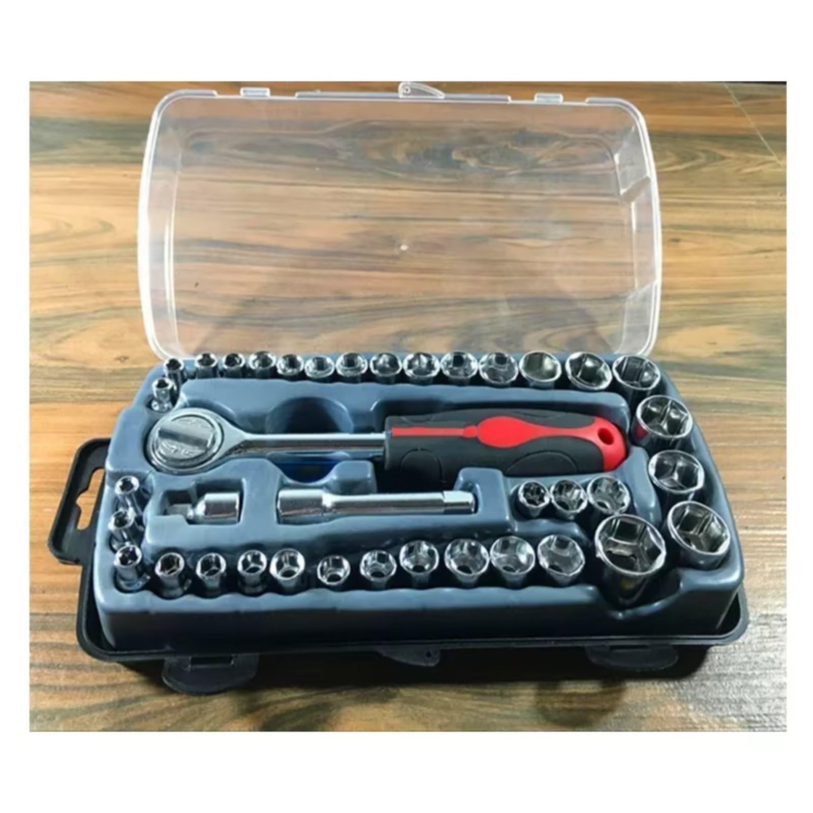 Set di attrezzi meccanici Set Di Combinazioni Prese Da 40 Pezzi Strumenti Riparazione Automatica Strumenti Domestici Set Di Prese Esagonali Kit Di Strumenti Combinati Per Auto