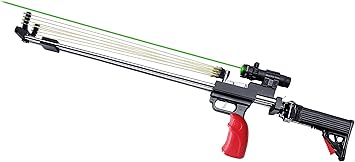 Slingshot Rifle Slingshot Gun Laser Slingshot High Speed Slingshot Shooting Speed Above 100 Meters per Second Folded Rear Support