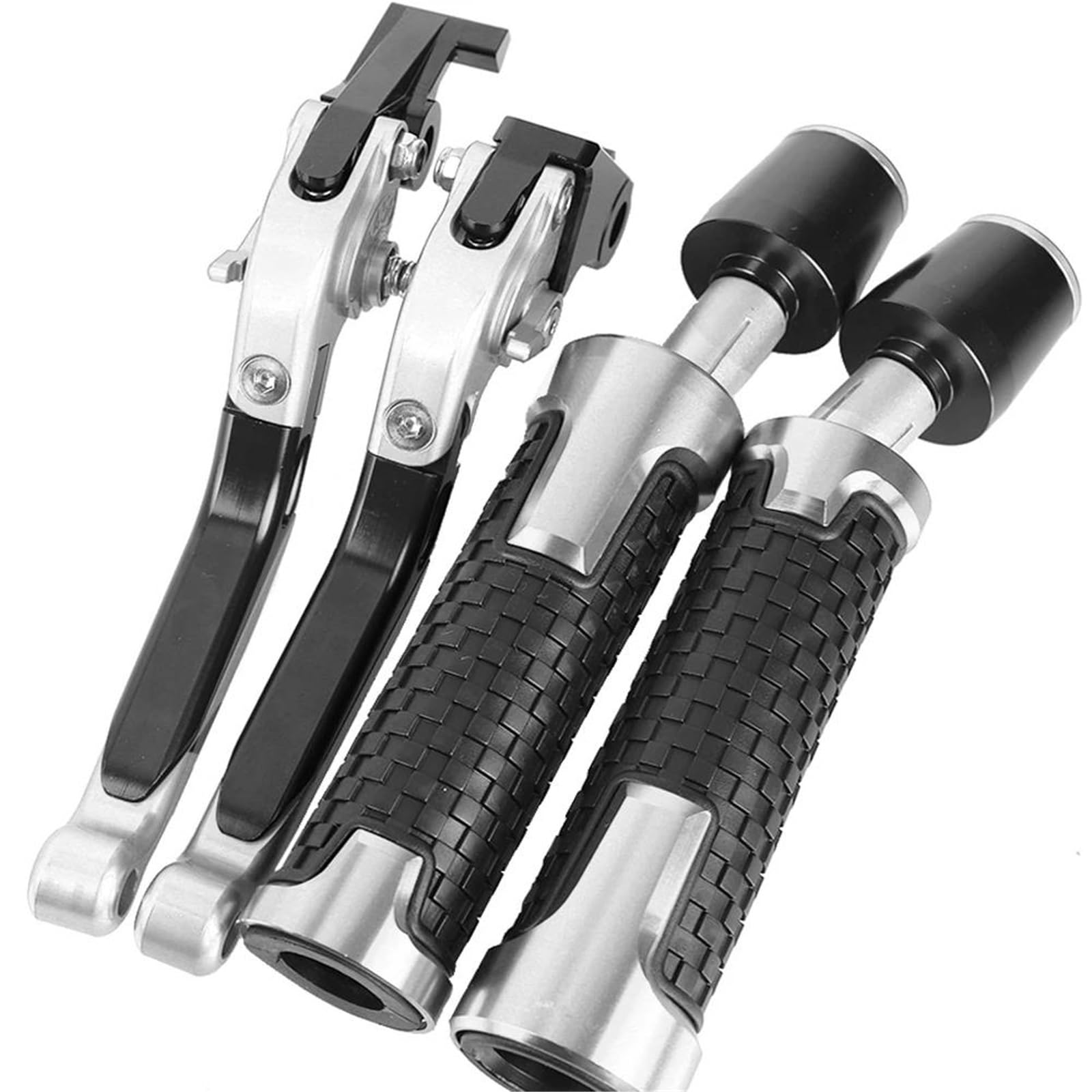 Leviers de frein et d'embrayage moto pour Yamaha YBR 125 2005-2014 noir