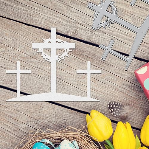 Miniatura 5 de Estivaux Troqueles de cruz de religión de Pascua para hacer tarjetas juegos de troqueles de corte de Día de la Resurrección de Jesús del Viernes