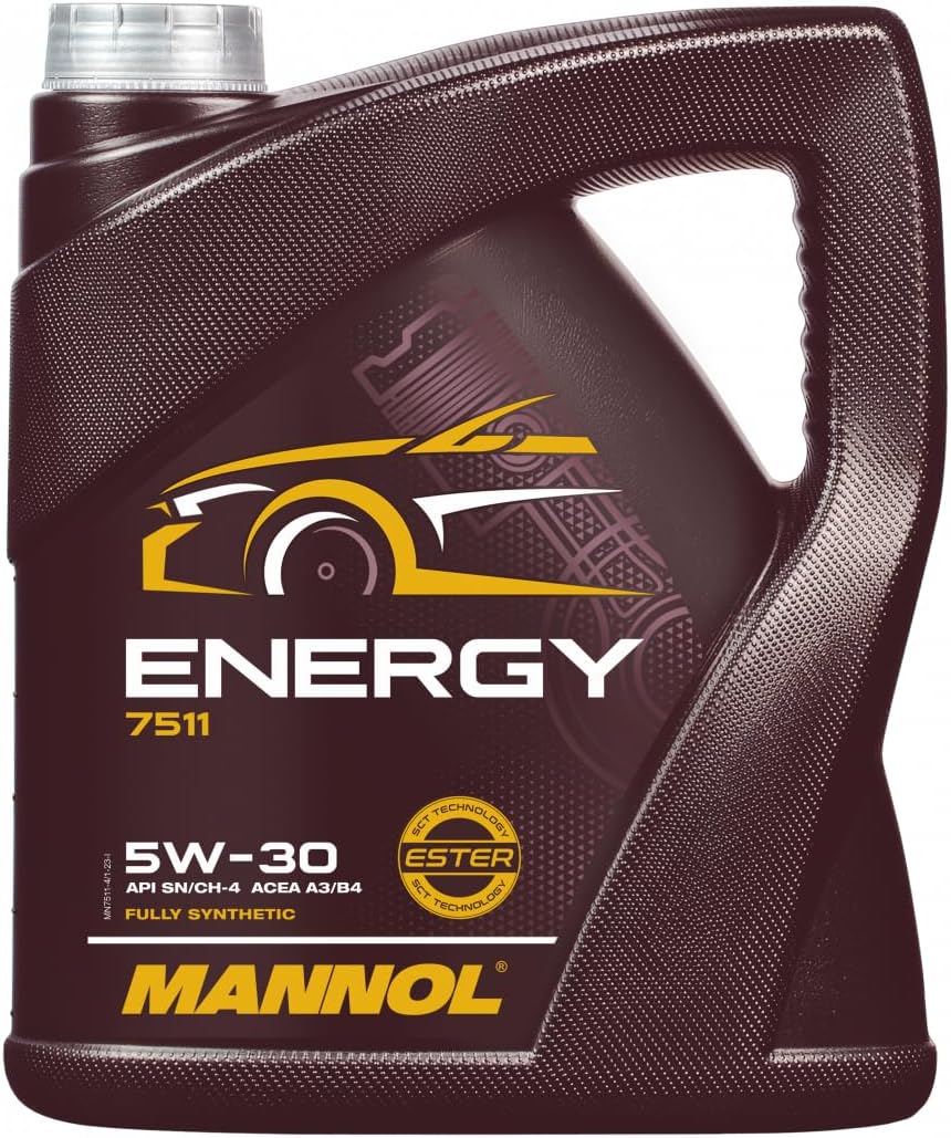 MANNOL 7511 ENERGY 5W-30 API SN/CH-4 ACEA A3/B3 HC SYNTHESE IMPORTED FROM GERMANY 5 L