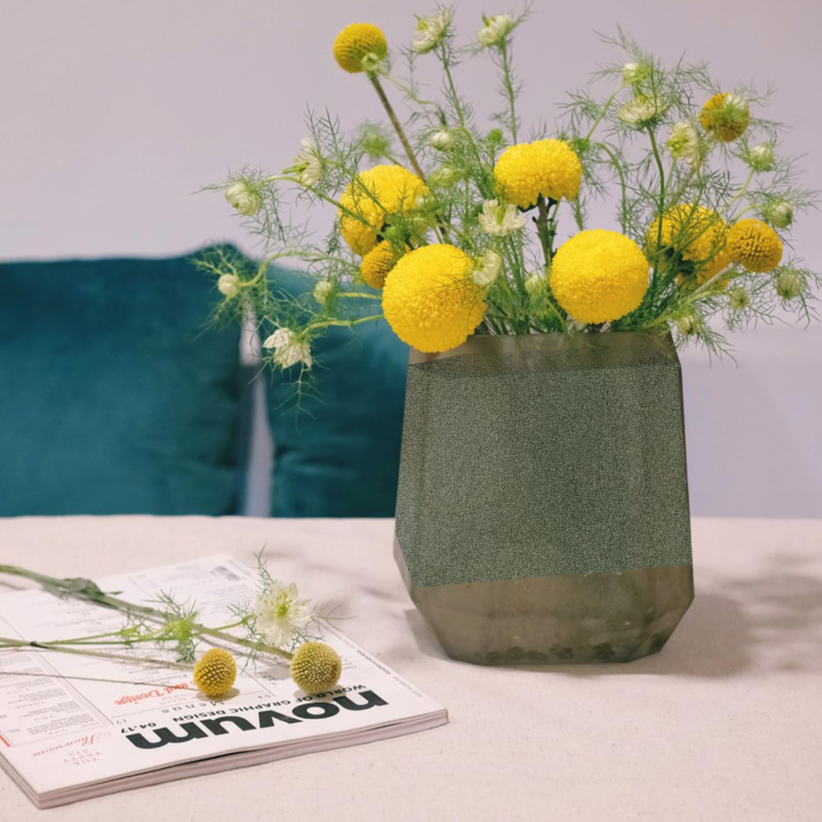 Set 10 Pezzi Spugna Floreale Tata Home | 23x10x7 Cm | Per Fiori Freschi E Secchi | Assorbente E Riutilizzabile - Foto 3