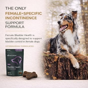 VetriScience Female Bladder Health Chews for Dogs, Chicken, 60 Count
