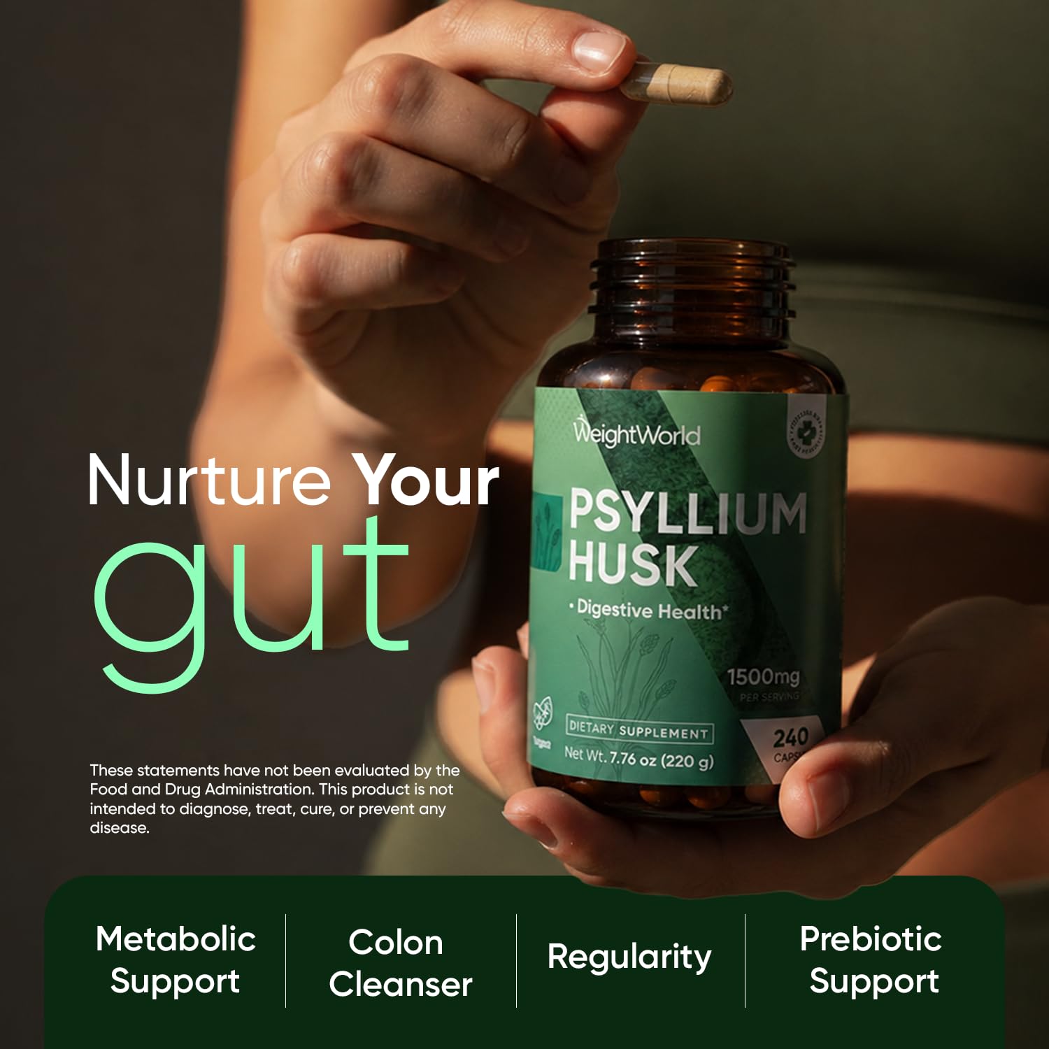 WeightWorld Psyllium Husk Capsules 1500mg (750mg per Cap) | 4-Month Supply — Amazon image 9