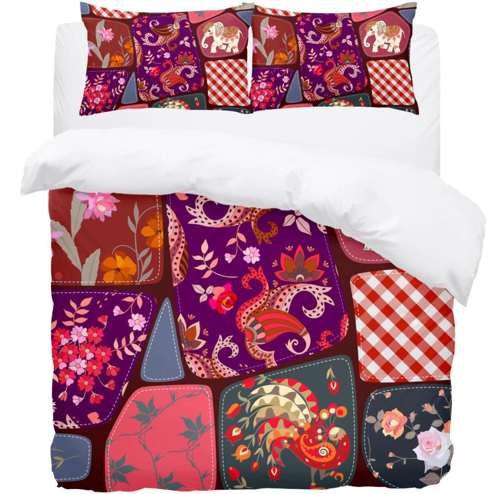 Parure de lit éléphant 3 pièces bohème pour transformer votre chambre en oasis de détente