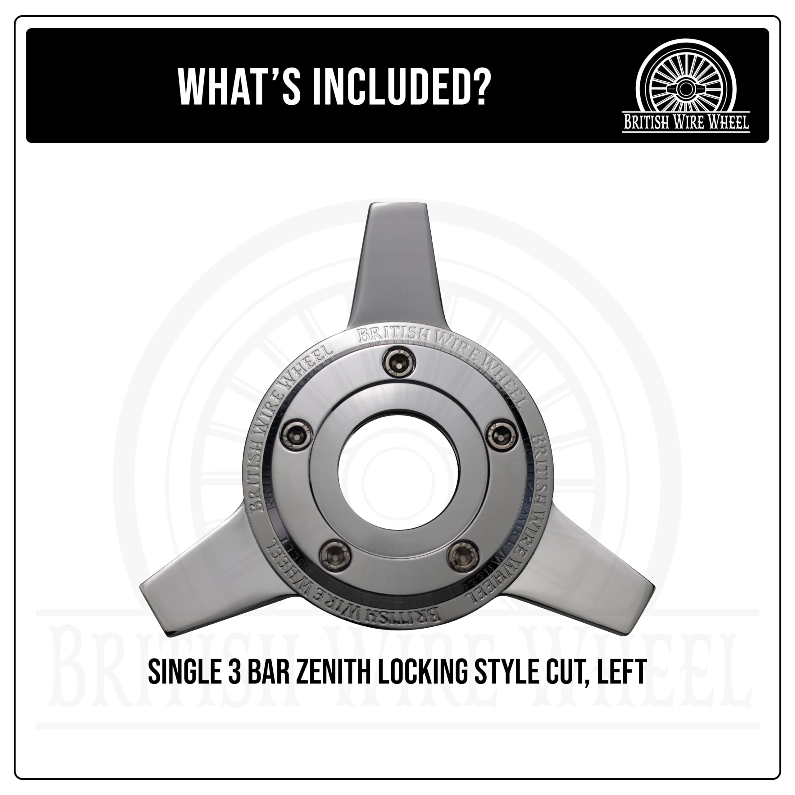 Amazon.com: British Wire Wheel 3 Bar Zenith Cut Locking Style