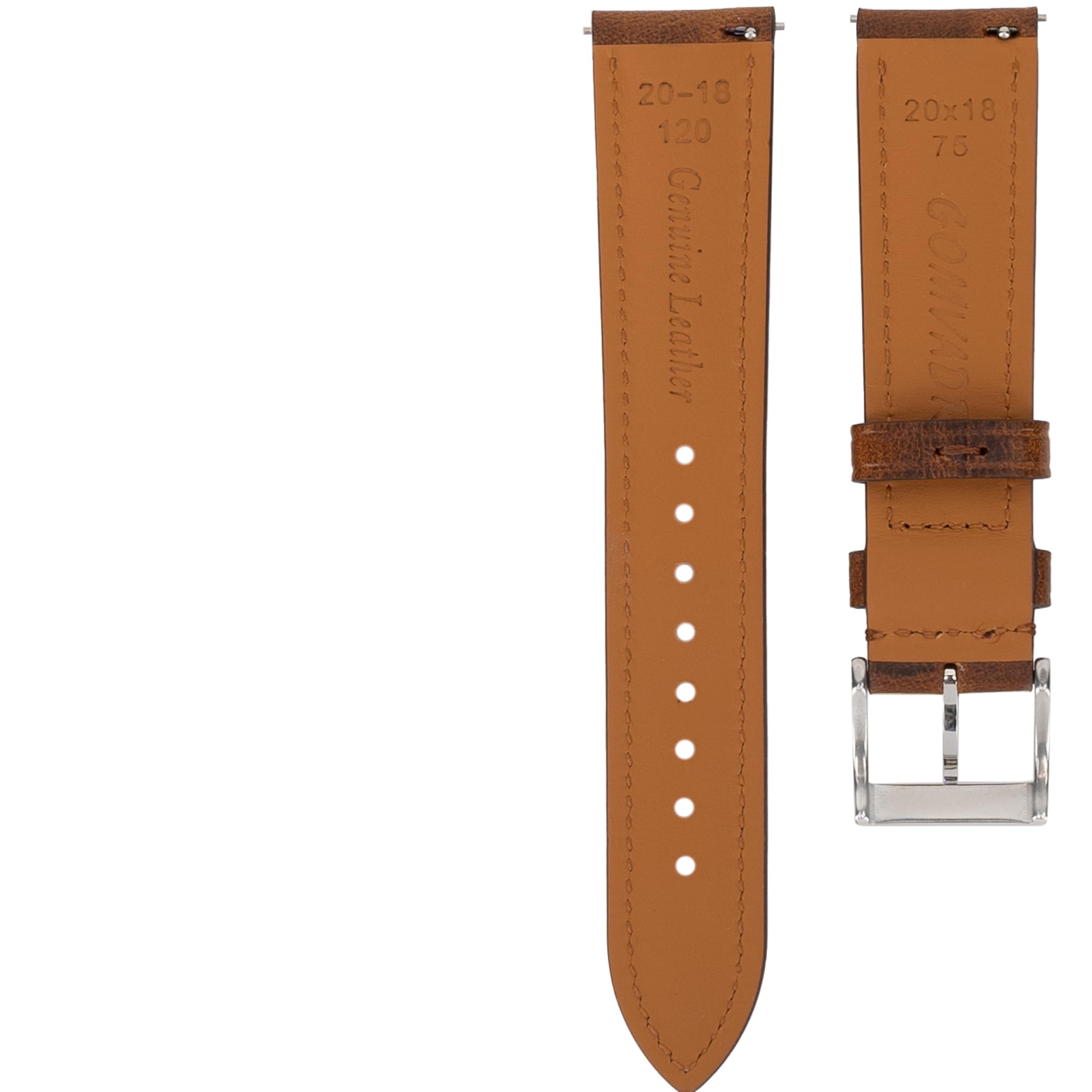 Bracelet de montre en cuir à libération rapide, style vintage, tanné à l'huile, pour hommes et femmes, 16 mm, 18 mm, 19 mm, 20 mm, 21 mm, 22 mm, 24 mm