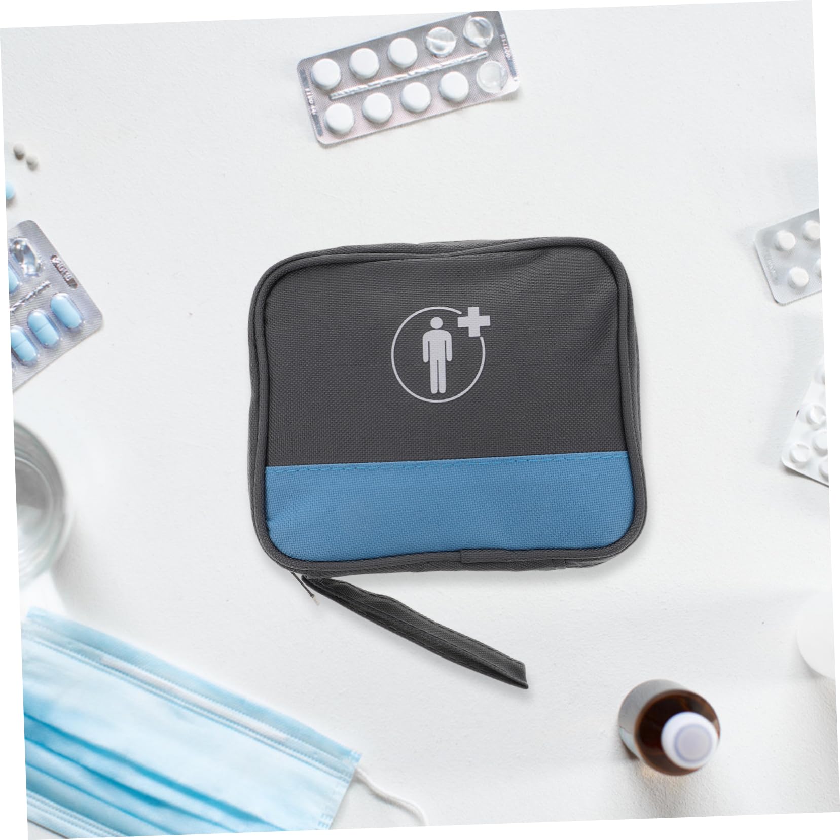 Gatuida 5pezzi Borsa Medica Portatile Piccola Con Zip Per Viaggi Escursioni e Uso Quotidiano Compartimenti Separati Per Medicinali Resistente All e Maneggevole