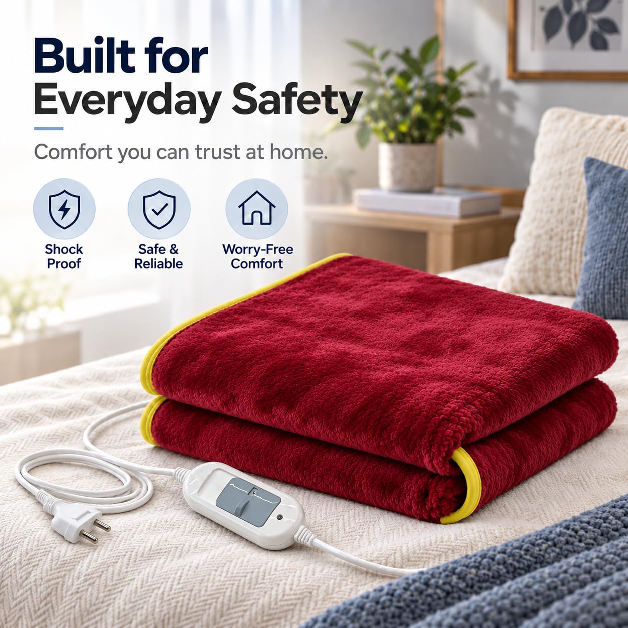 Ultra Soft Electric Blanket - Single Bed -8