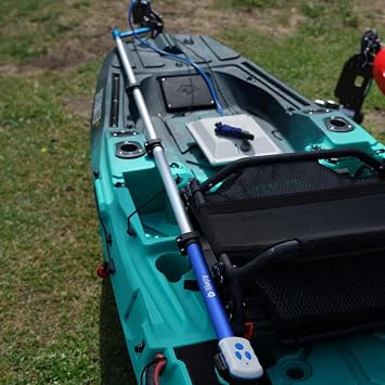 Bixpy Pole Steering Kit for Kayaks & Boats Compatible with Power Pole, Universal Kayak & Transom Adapters Swivel Steering with Telescopic Handle 26.2579 360 Maneuvering & Sharp Turns