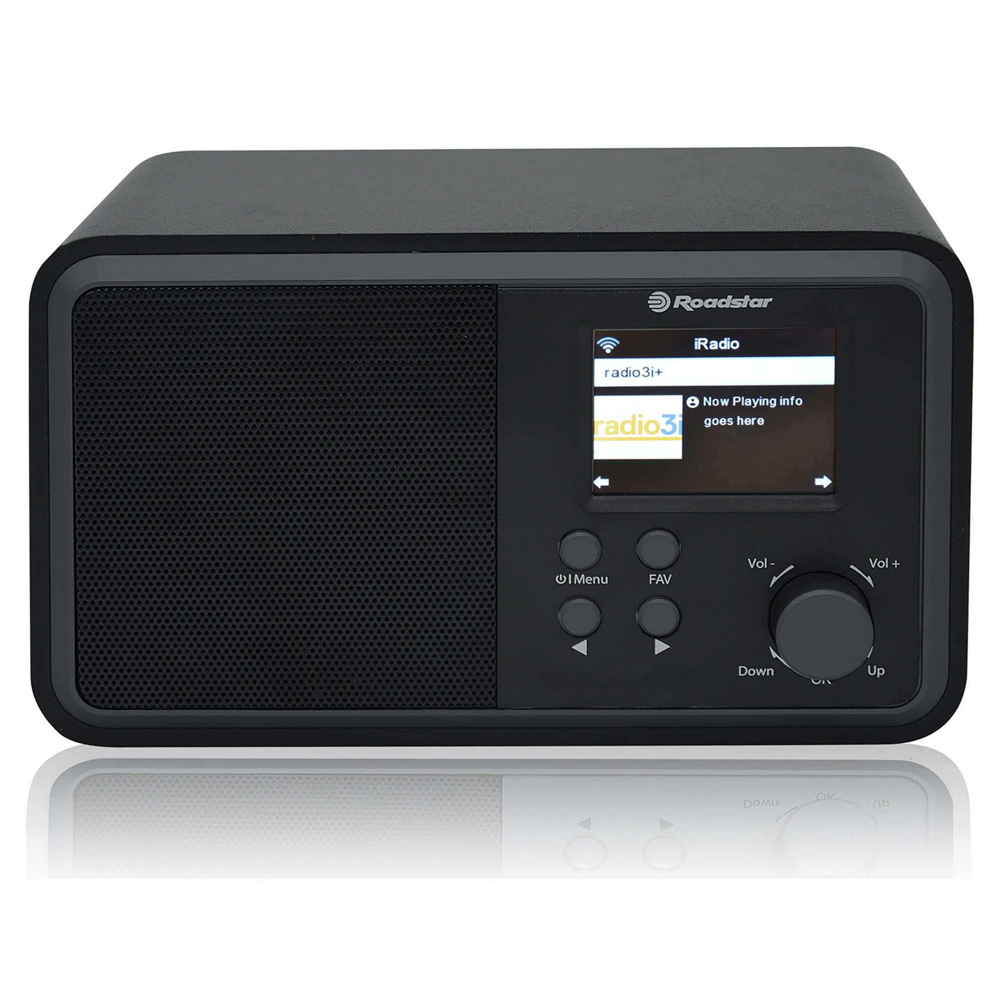 Roadstar IR-390D+BT/BK Radio Internet Wi-Fi y Digital Dab/Dab+/ FM, Bluetooth, Cargador USB, Mando a Distancia, Conexión Auriculares, Despertador con Alarma Dual, Negro