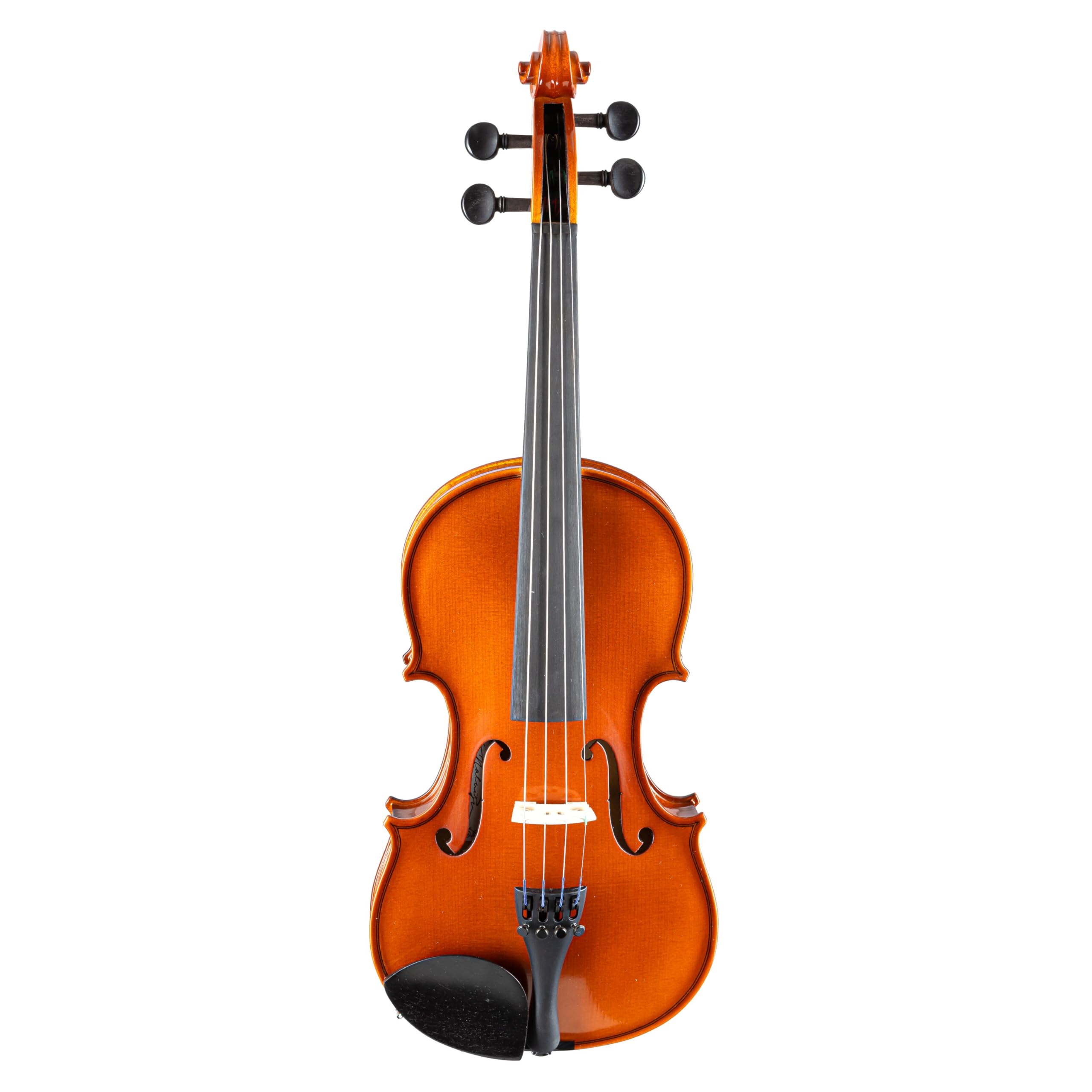 YAMAHA V3SKA34 Set Violino Acustico – Misura 3/4, Violino Da Studio Artigianale, Top in Abete, Fondo in Acero, Tastiera in Ebano e Tiracantini, con Custodia, Arco e Pece – Marrone