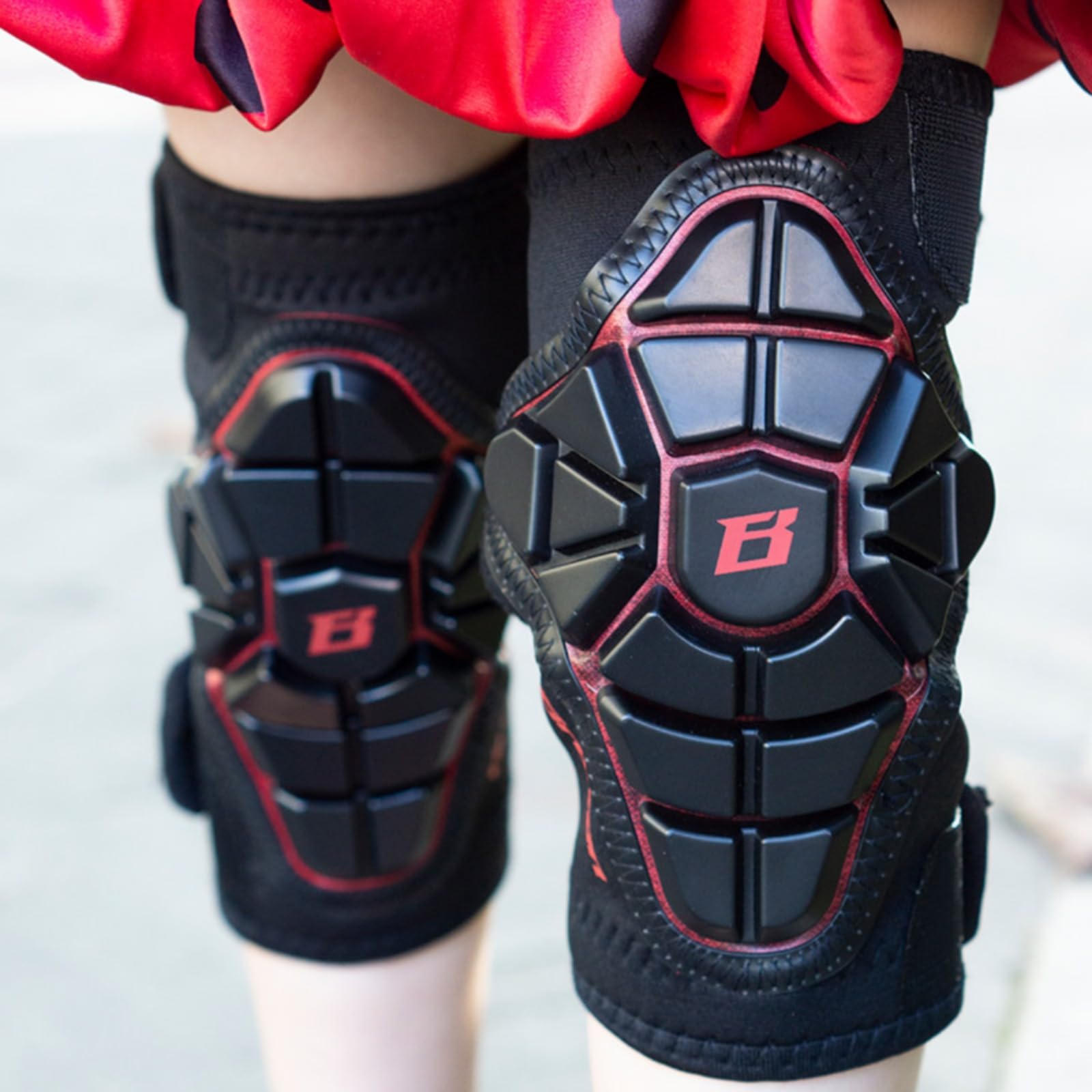 4 Piezas Rodilleras y con Guantes Ajustable Kit Protección con Guantes Ligero Infantiles para Principiantes