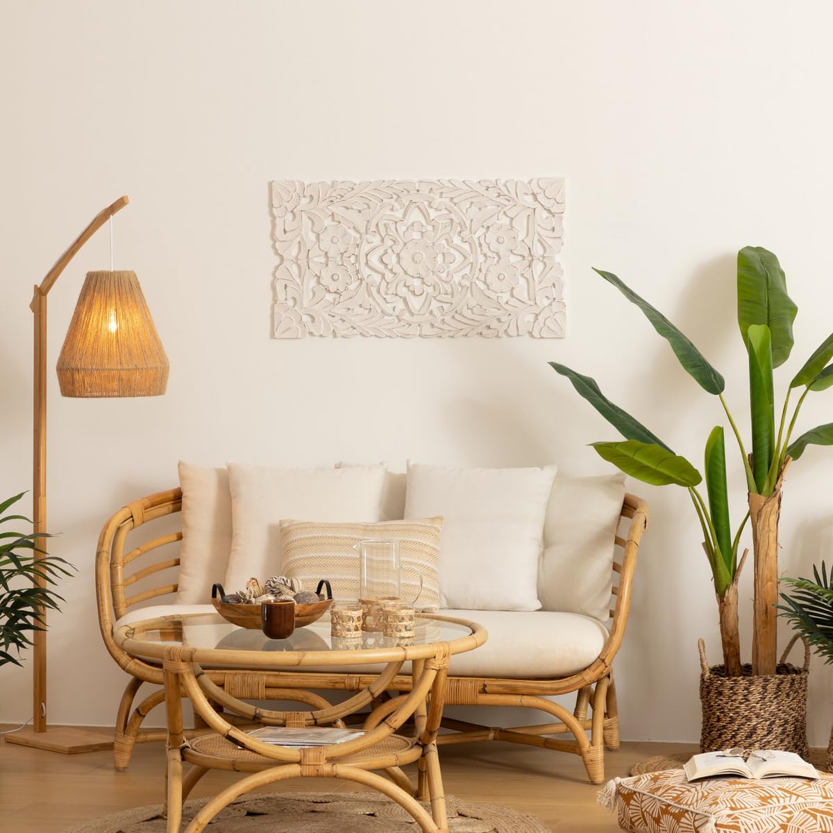 Atmosphera - Boîte à Clé Milana En Bois Et Pin H39,5cm Noir