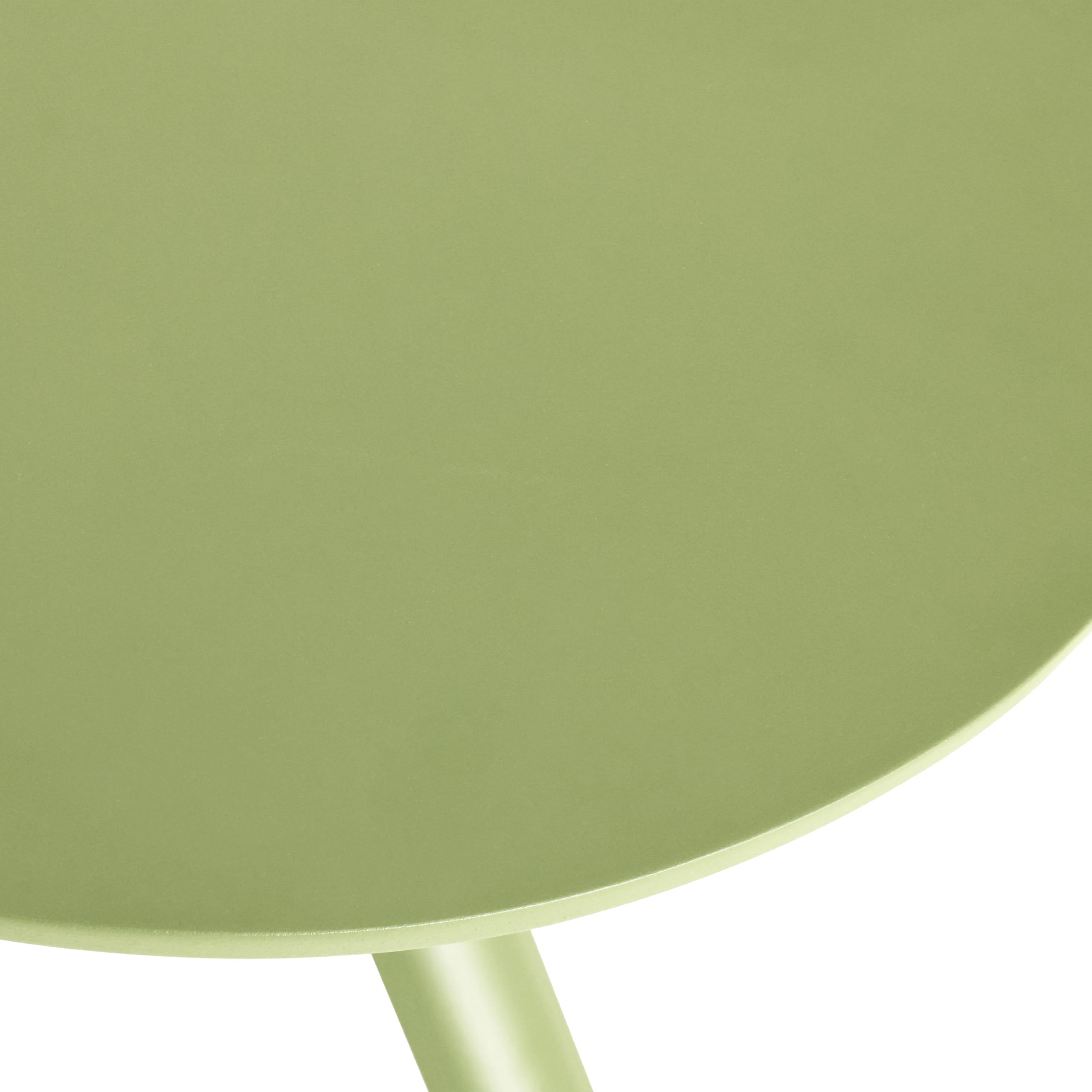 METRO Professional Tavolo da Esterno Soto, Alluminio, Ø 70 x 72 cm, Tavolino da Bar Rotondo, Verde Oliva