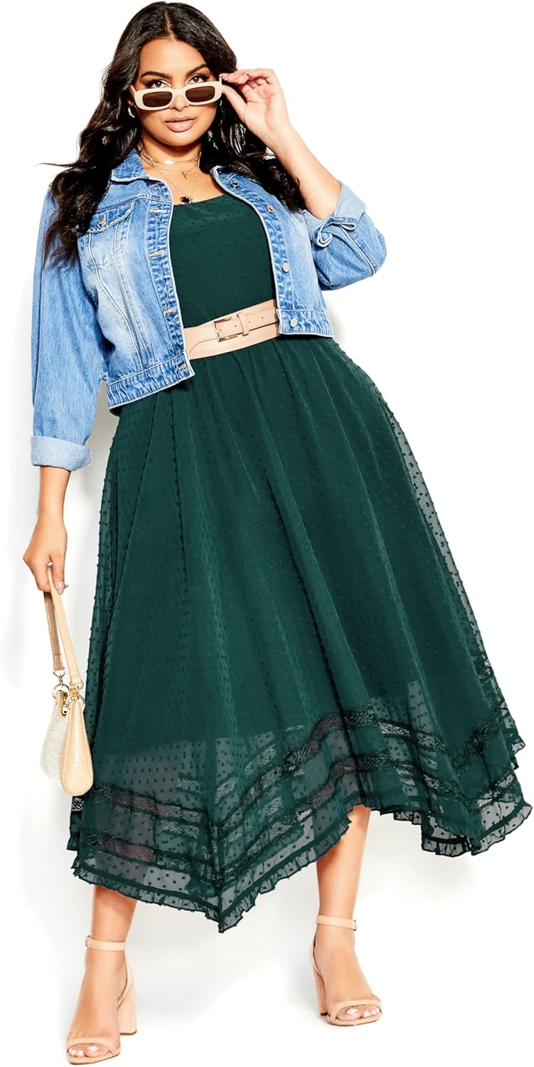 City Chic Women's Plus Size Cocktail Dress - Flirty Nature - Image 2