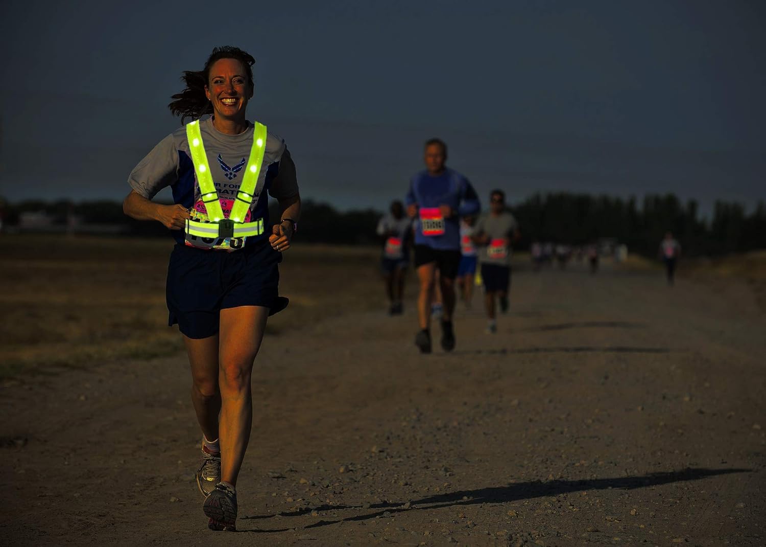 Atlecko 360° Rechargeable LED Running, Cycling, Hiking Reflective Vest & Belt for Men, Women & Kids - Safe & Comfortable - Bright Lights for High Visibility, Excellent Battery Life, Perfect for Night