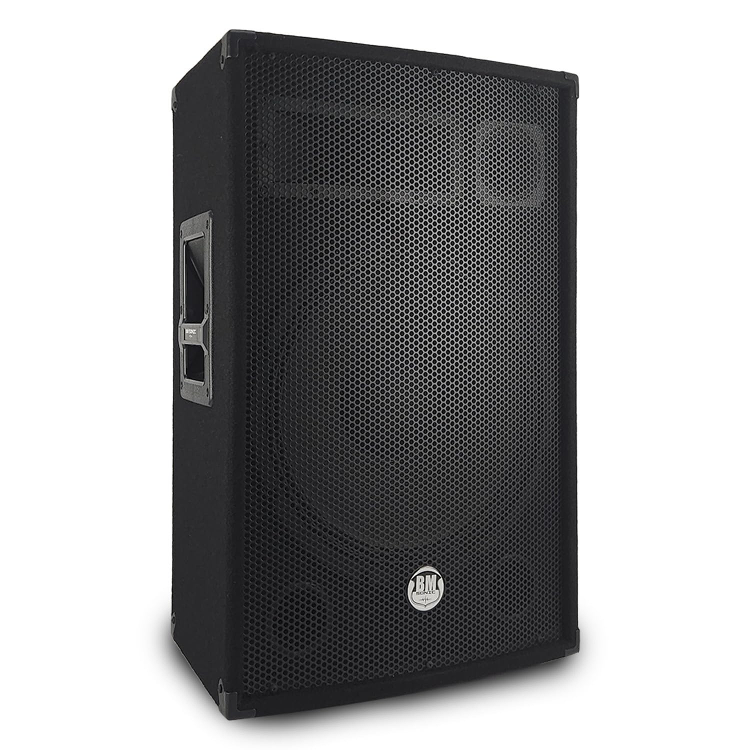 Paire d'enceintes Sono Bass Reflex Trapézoïdal à 3 Voies 15"/38cm - 2 x 700W - BM Bmsonic BMS-15