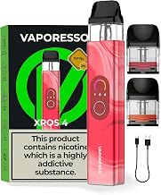 Vaporesso XROS 4 Kit – Advanced Rechargeable Vape Starter Kit with XROS Pods | Sleek, Portable, & Refillable for Smooth Vaping | Compatible with Vaporesso XROS 4 Pods & Nano Variants | No Nicotine