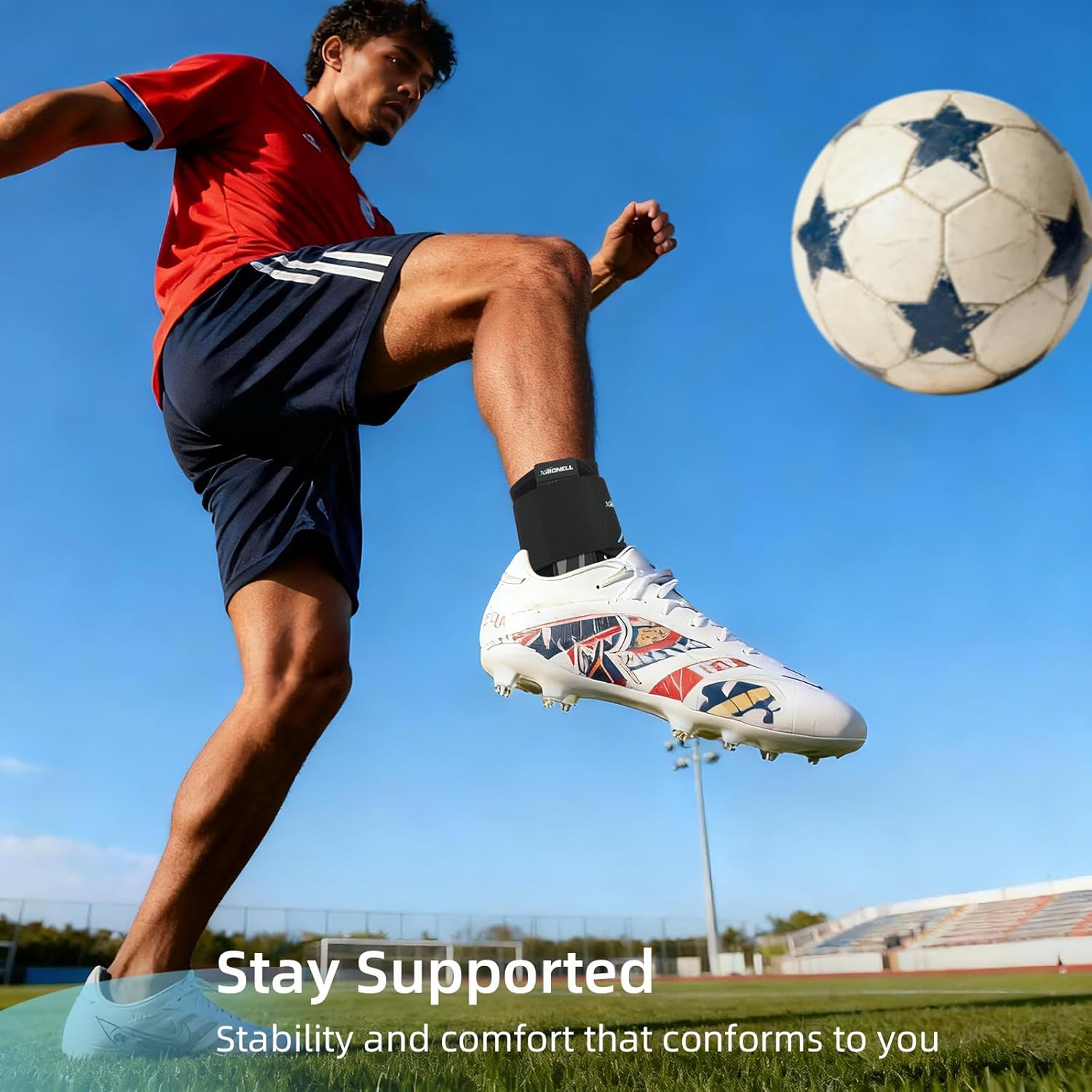 2 Pack Quick Lace Up Ankle Brace for Women & Men,Slim Fit Ankle Support Brace with Side Stabilizing Pads,Adjustable & Breathable Ankle Support for Basketball Volleyball Sports, M - Image 3