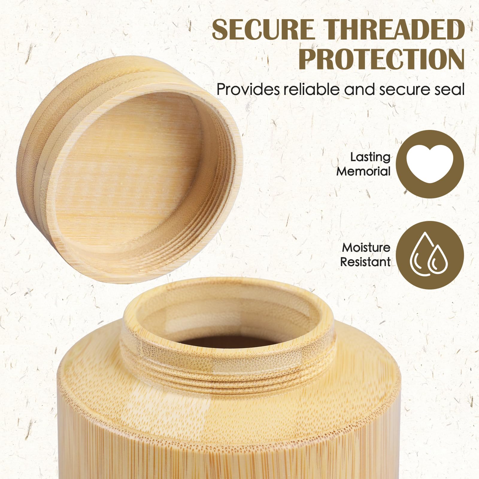 Urna para cenizas, recuerdo de cenizas, urna de madera, recuerdo de tubo de urna pequeña para adultos, humanos, machos, hembras, mascotas, perros, gatos