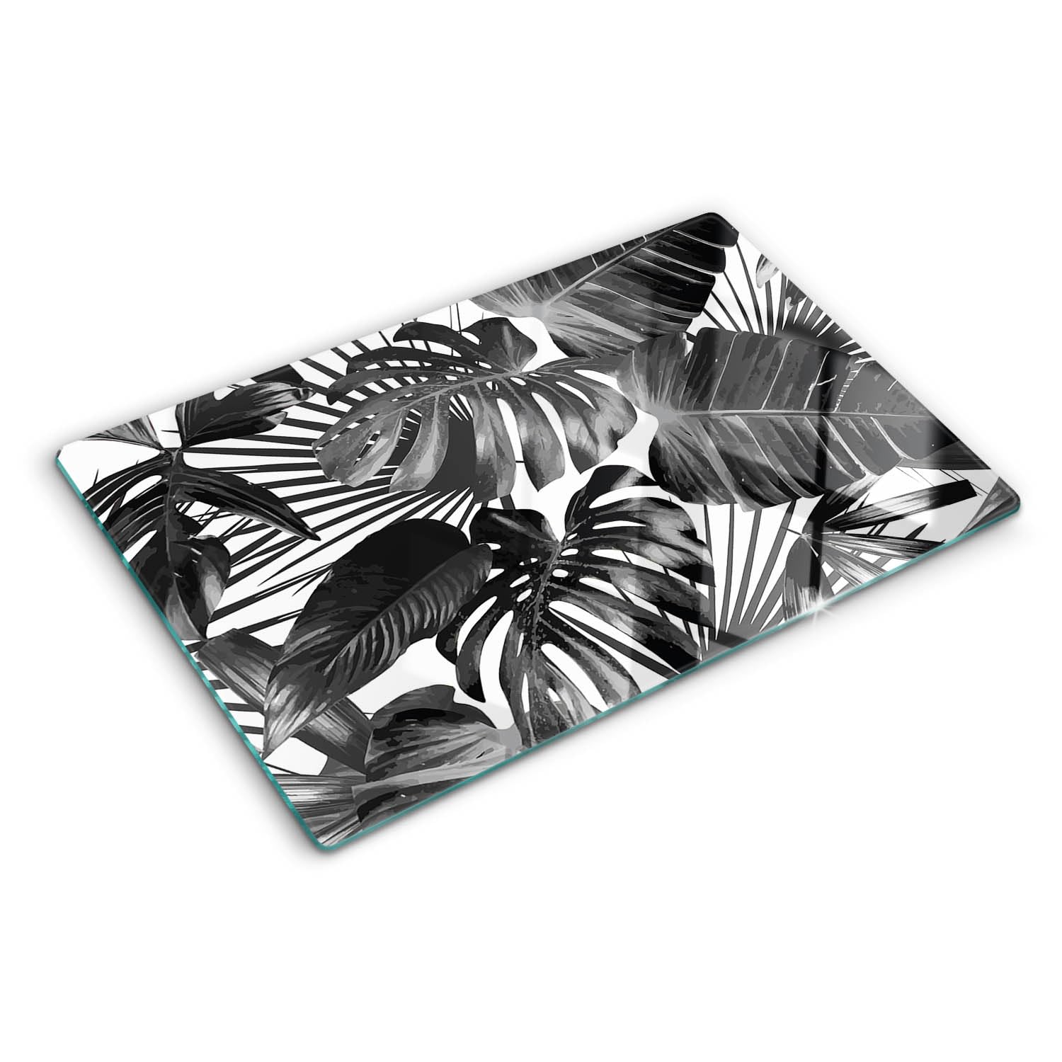 Planche en verre 80x52 cm Tropical pour une protection élégante de votre cuisine