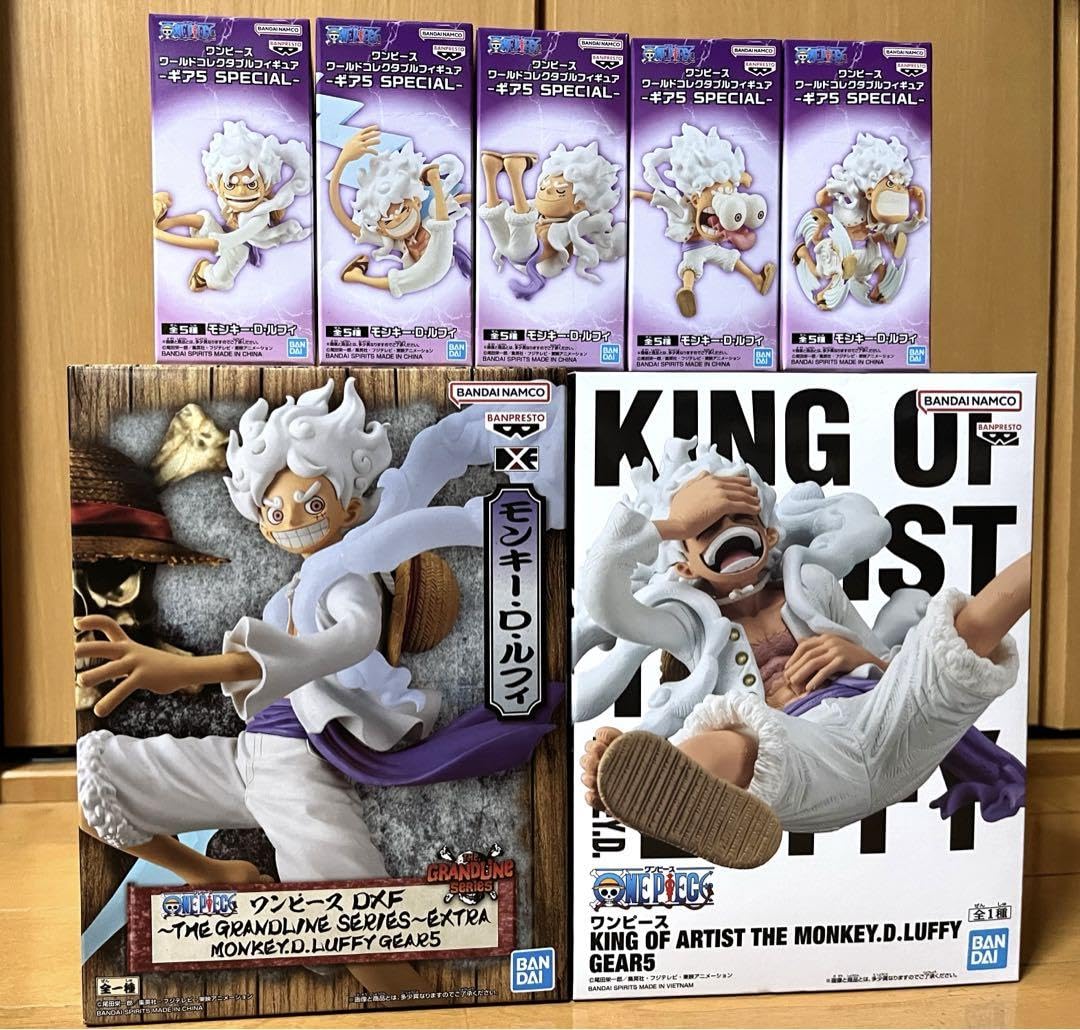 Amazon | ワンピース ルフィ ギア5 ニカ フィギュアセット 