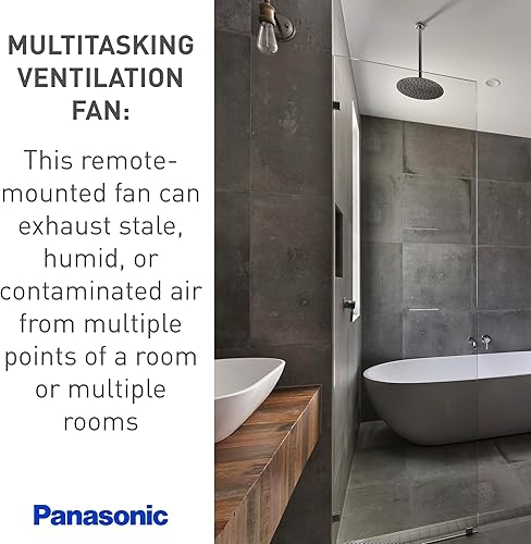 Miniatura 5 de Panasonic Kit de instalación para ventiladores en línea y ERVs, conducto de entrada única de 6 pulgadas con rejilla, FV-NLF06G