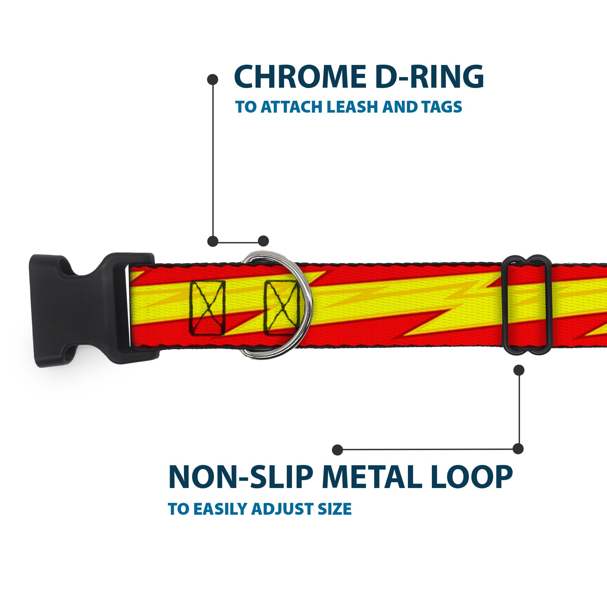 Marvel Hundehalsband Aus Polyester – Mit Clip, 1,27 Cm Breit, Für Halsumfang 15,2–22,9 Cm