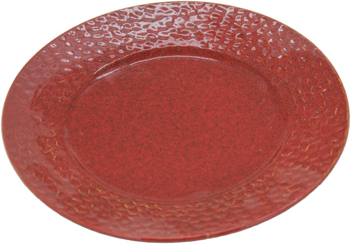 Pacific Décor Roma Decorative Salad Plates, 9Inch, Red