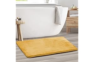 Luxurious Gold Velvet Bath Rugs: Indulge in Opulence for Your Bathroom