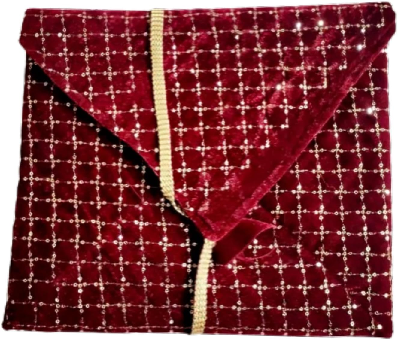 - Holy Book Cover - Valvet Book Cover for Quran, Geeta, Ramayan, Bible, Guru Granth Sahab - Sturdy, Stylish, and Spiritual (Maroon)