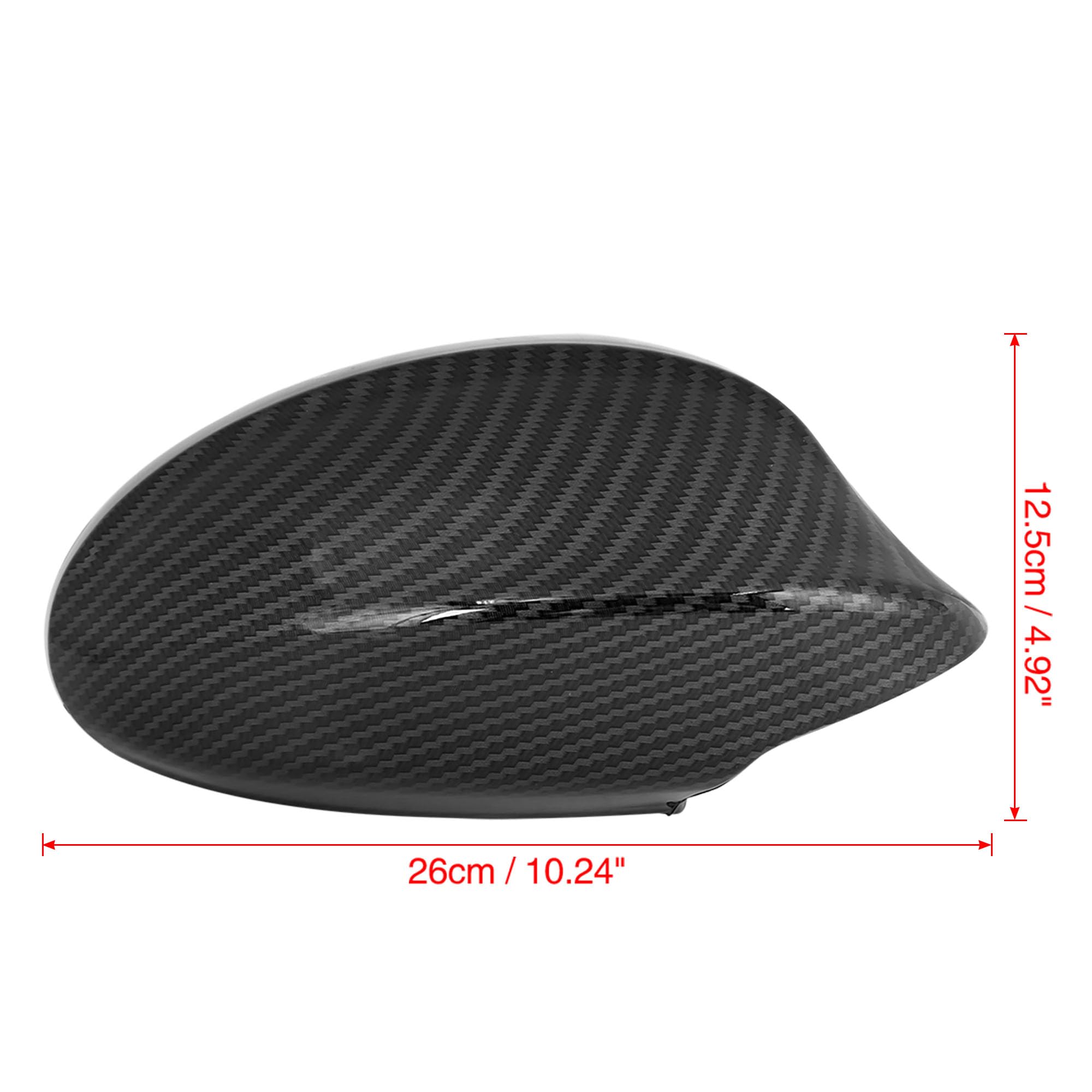 X AUTOHAUX Paire de coques de rétroviseur extérieur en fibre de carbone pour BMW Série 3 E90 E91 325i 328i 330i Berline 2005-2008
