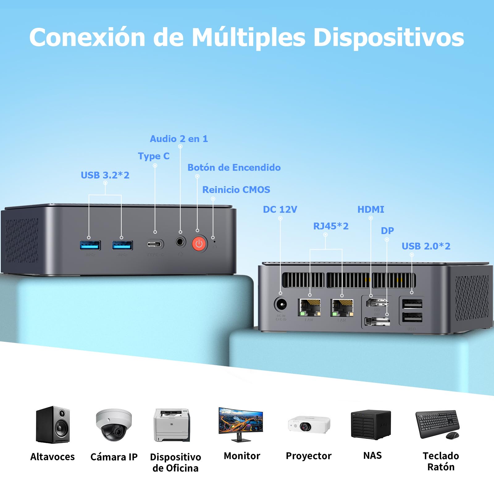 AWOW W-11 Pro Mini PC with Twin Lake-N N150 Quad Core Processor