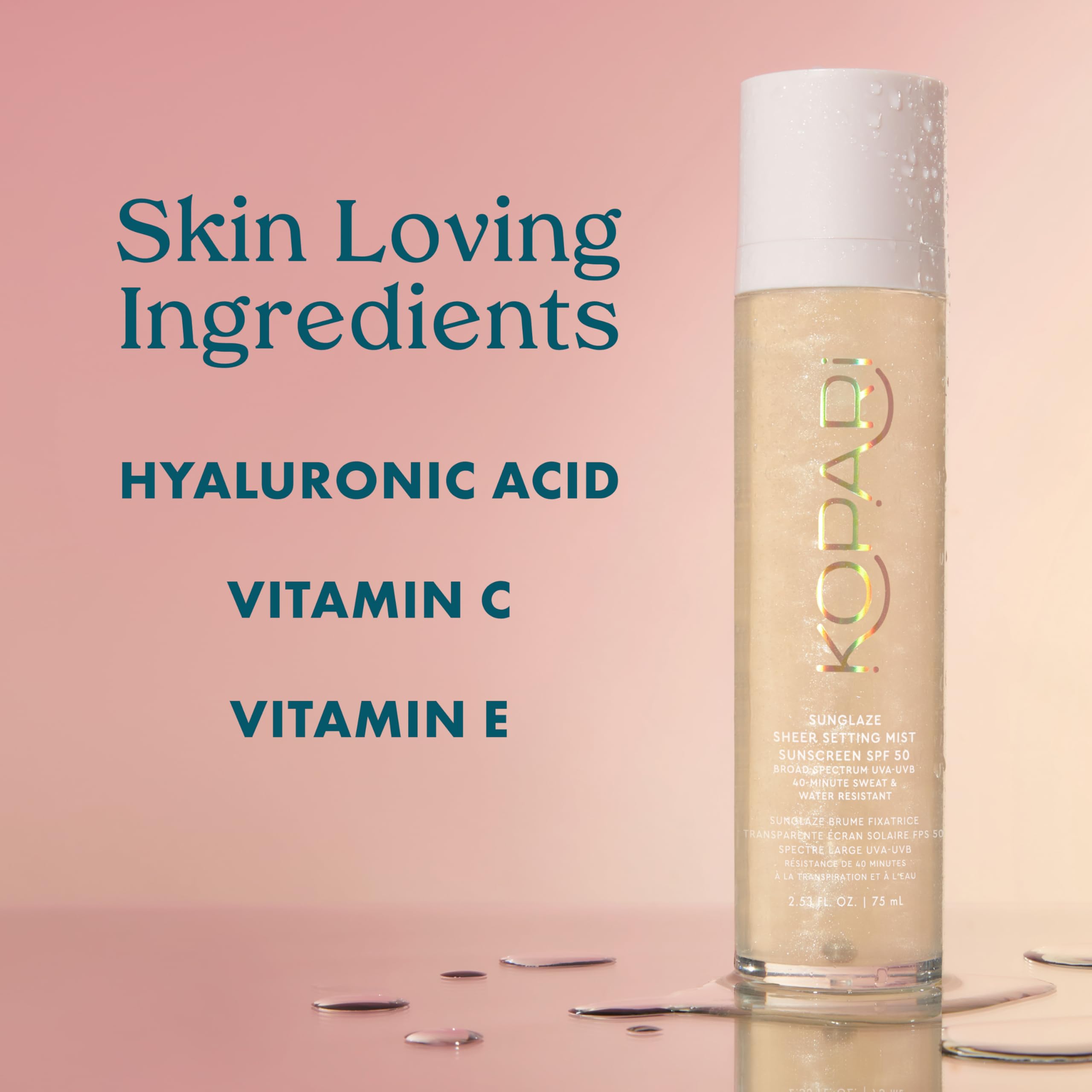 Kopari Sunglaze Sheer Setting Mist Sunscreen SPF 50