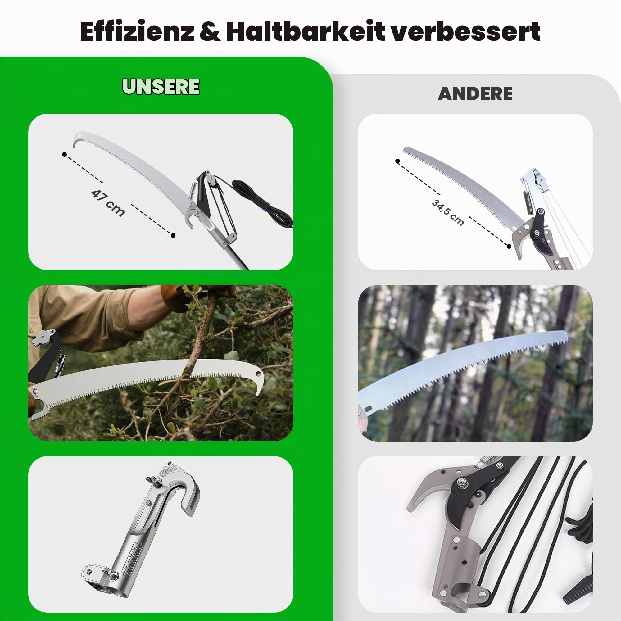 FLORA GUARD Teleskop Astsäge & Astschere 2-in-1 bis 5 m