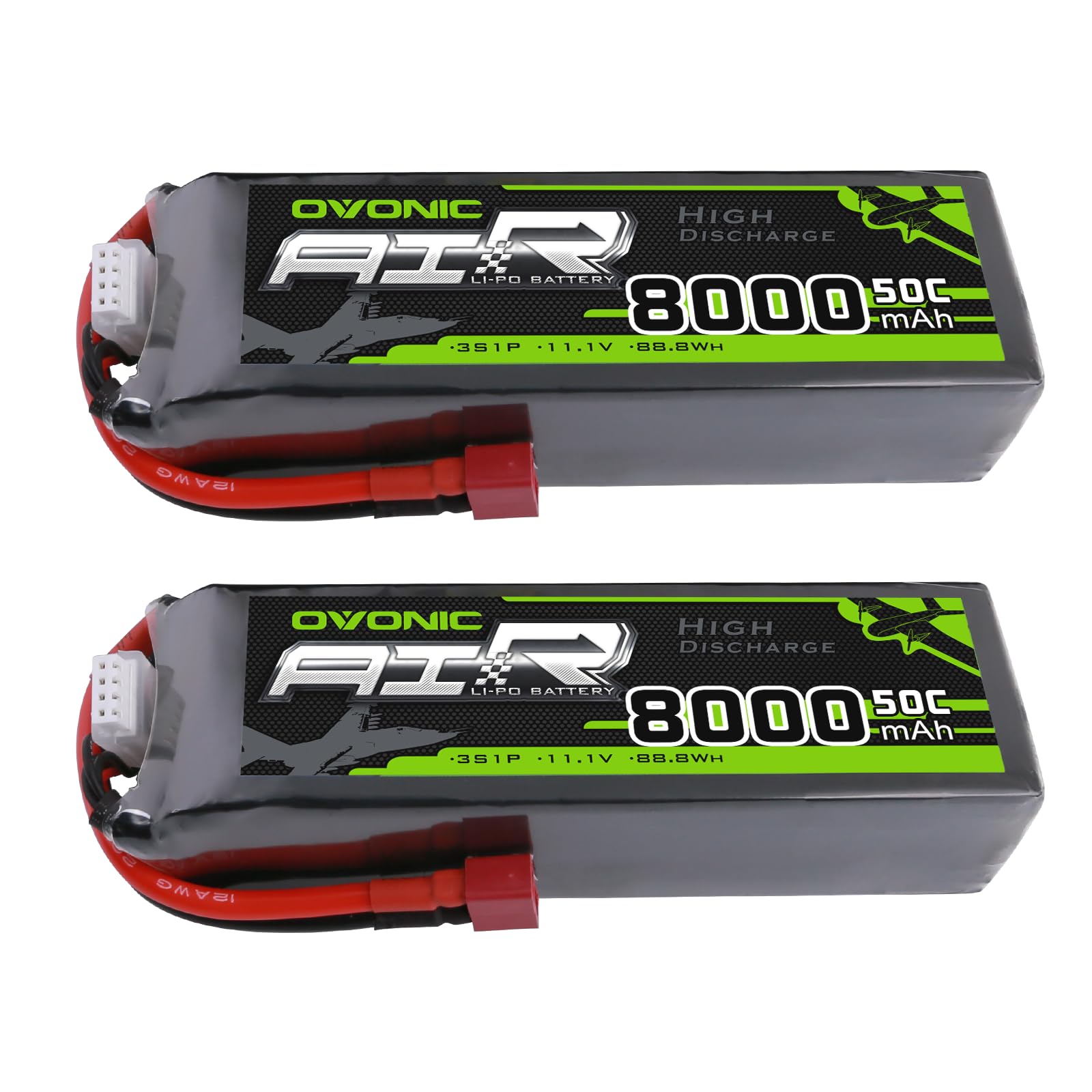 Amazon.com: OVONIC 3s 11.1V Lipo Battery 8000mAh 50C Max to 80C