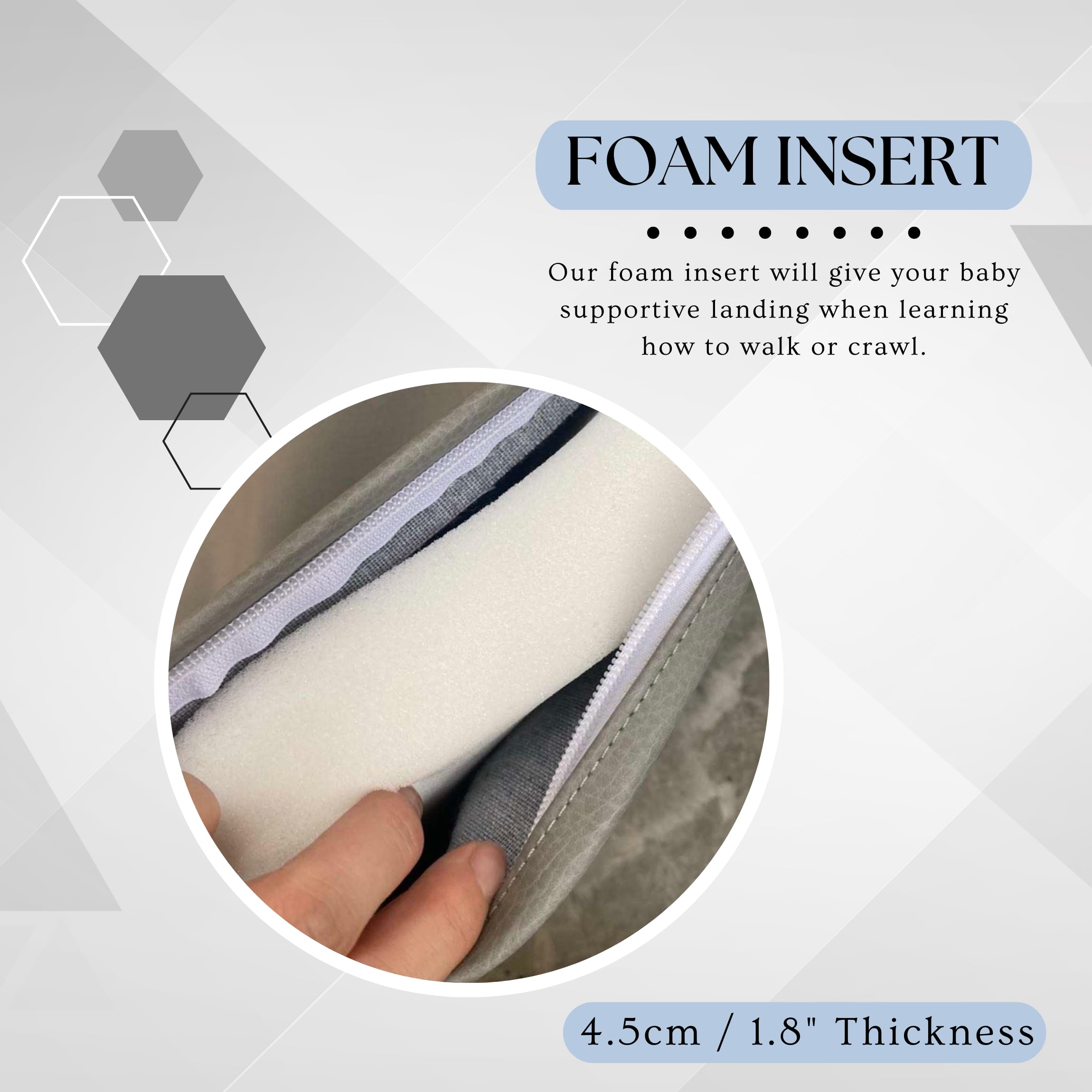 Padded Play Mat for Baby | 1.8