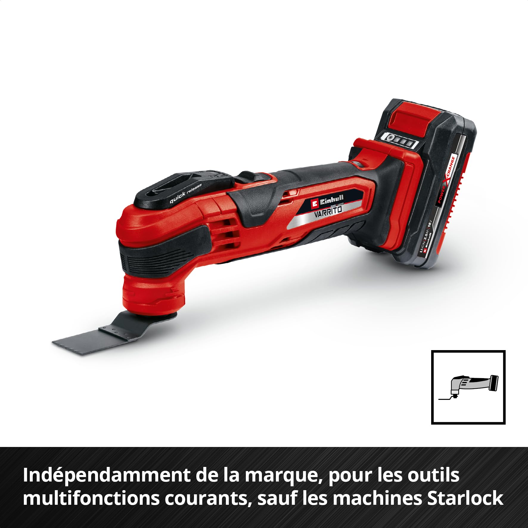 Original Einhell Kit d’outils multifonctions 6 pièces (lame de scie plongeante BIM, demi-circulaire HCS, plongeante CrV, demi-circulaire HM, râpe delta, grattoir flexible) | Lames de scie BiM / CrV / HCS / carbure | râpe Delta | grattoir flexible | foncti