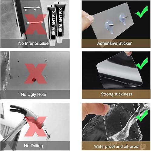 Miniatura 4 de Portacepillos de dientes, soporte de cepillado de dientes para organizador de ducha, soporte para cepillo de dientes montado en la pared,