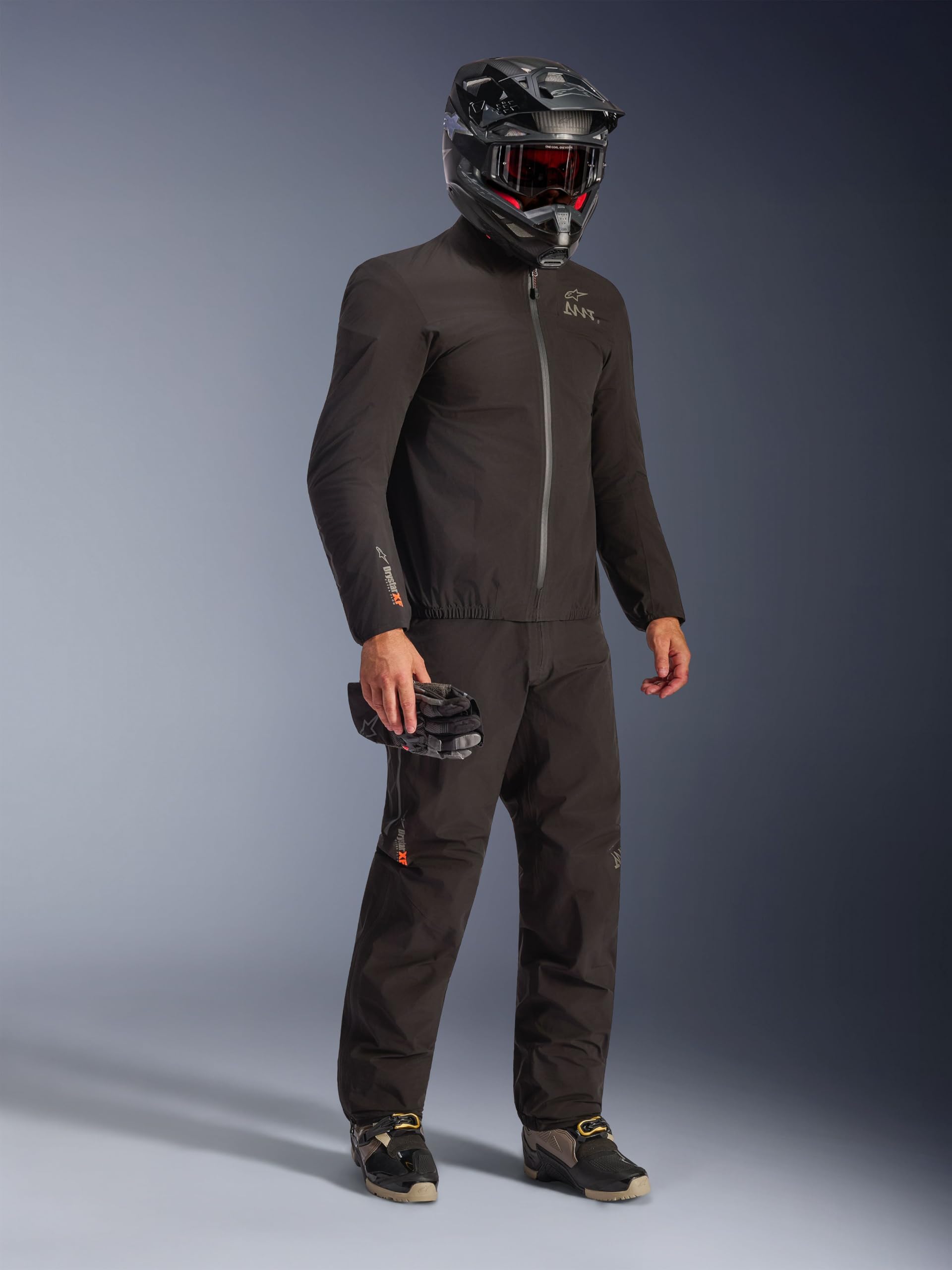 Alpinestars AMT-8 Stretch Drystar XF wodoodporna kurtka tekstylna motocyklowa, /brązowy/pomarańczowy, 2XL