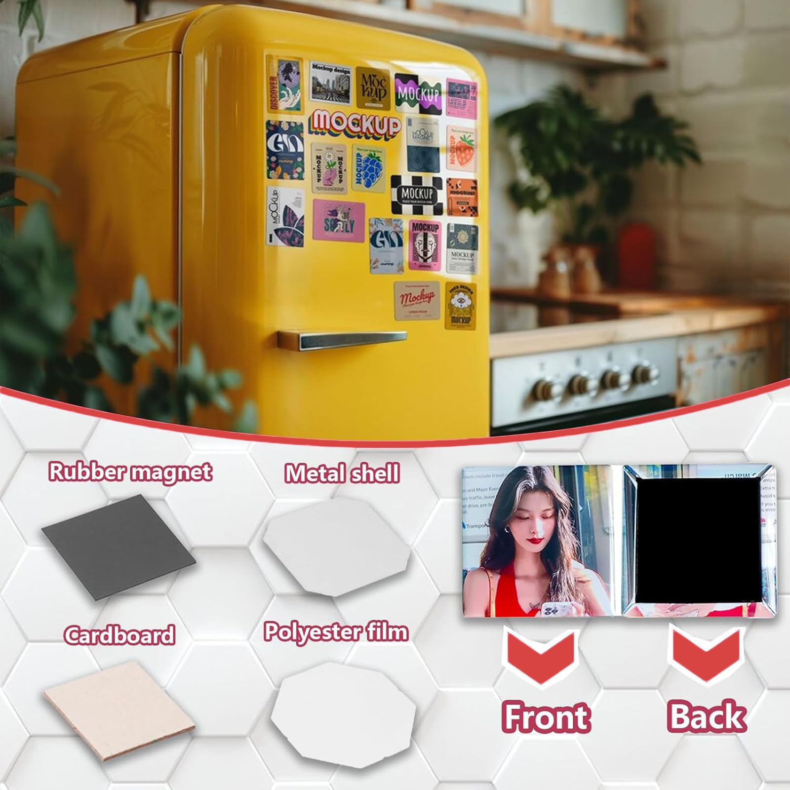 Máquina para Hacer imanes con Fotos (DIY) con consumibles: CREA imanes de refrigerador Personalizados para Decorar tu hogar y Oficina.