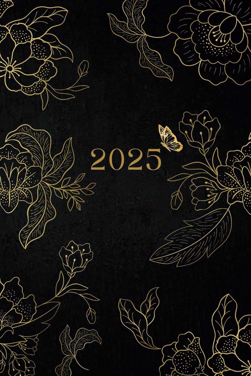2025 Golden Batik Flowers Planner
