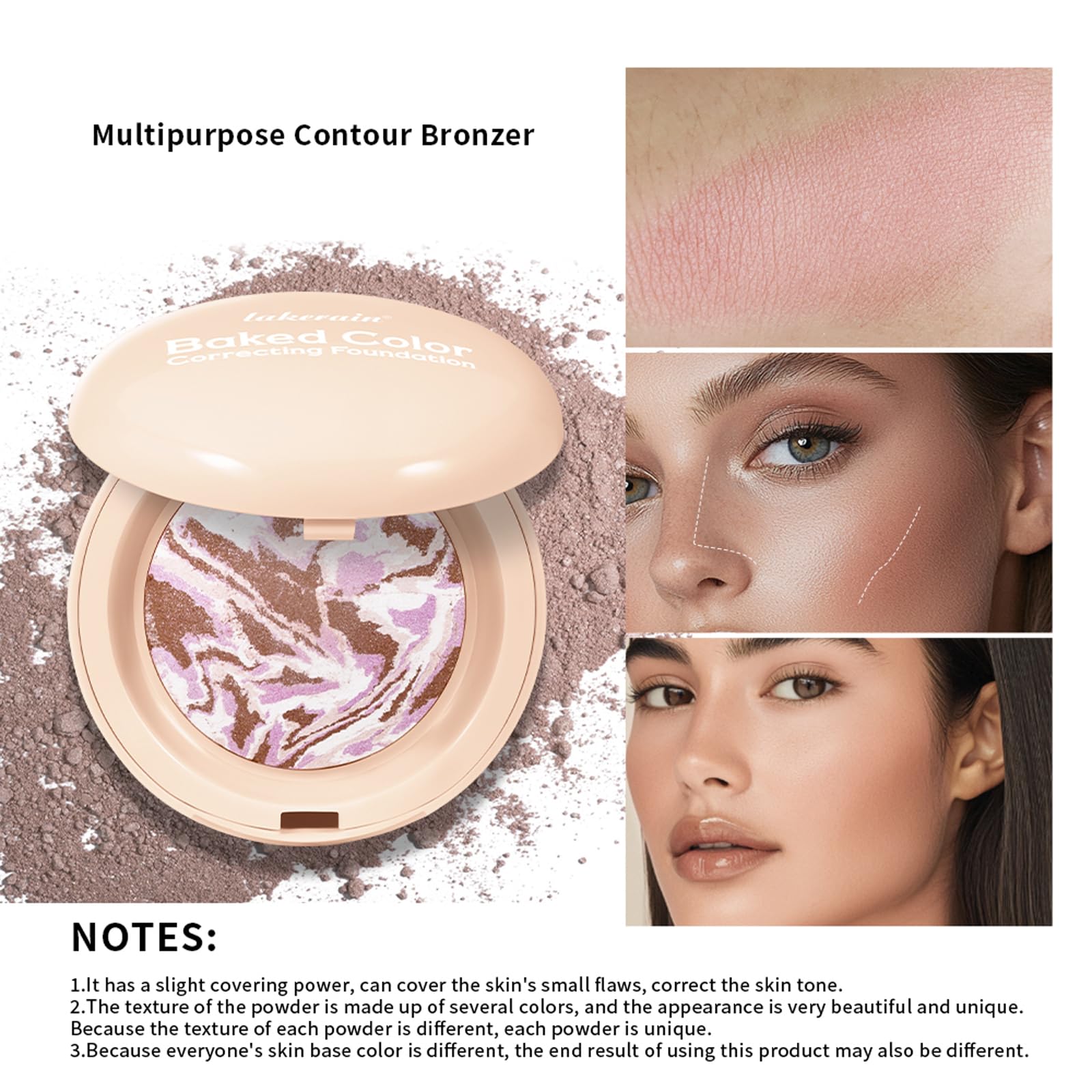 Baked Colour Correcting Powder Foundation - Image 2