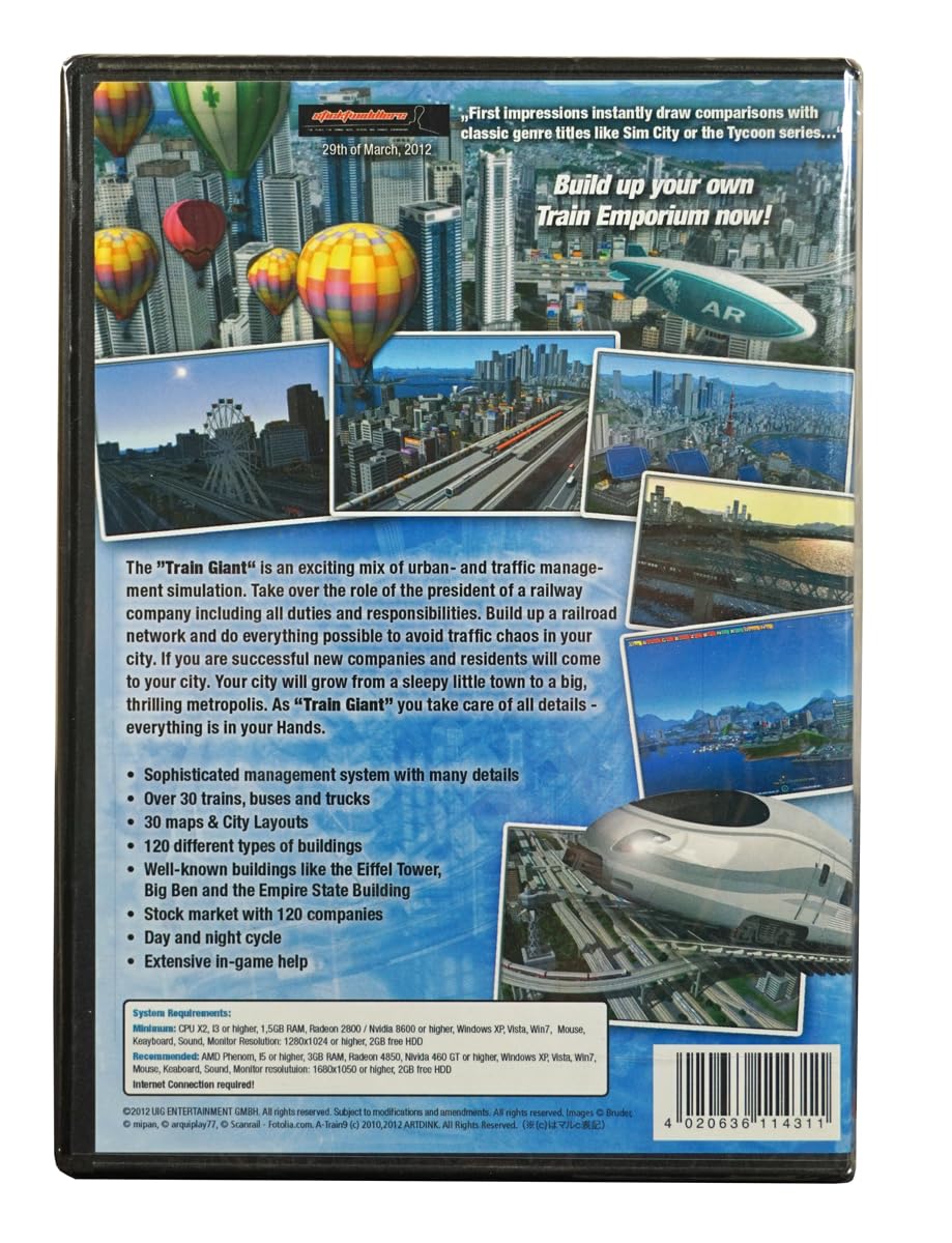 A-Train 9 – The Train Giant – Jeu PC – Très Bon État – Boîte Complète