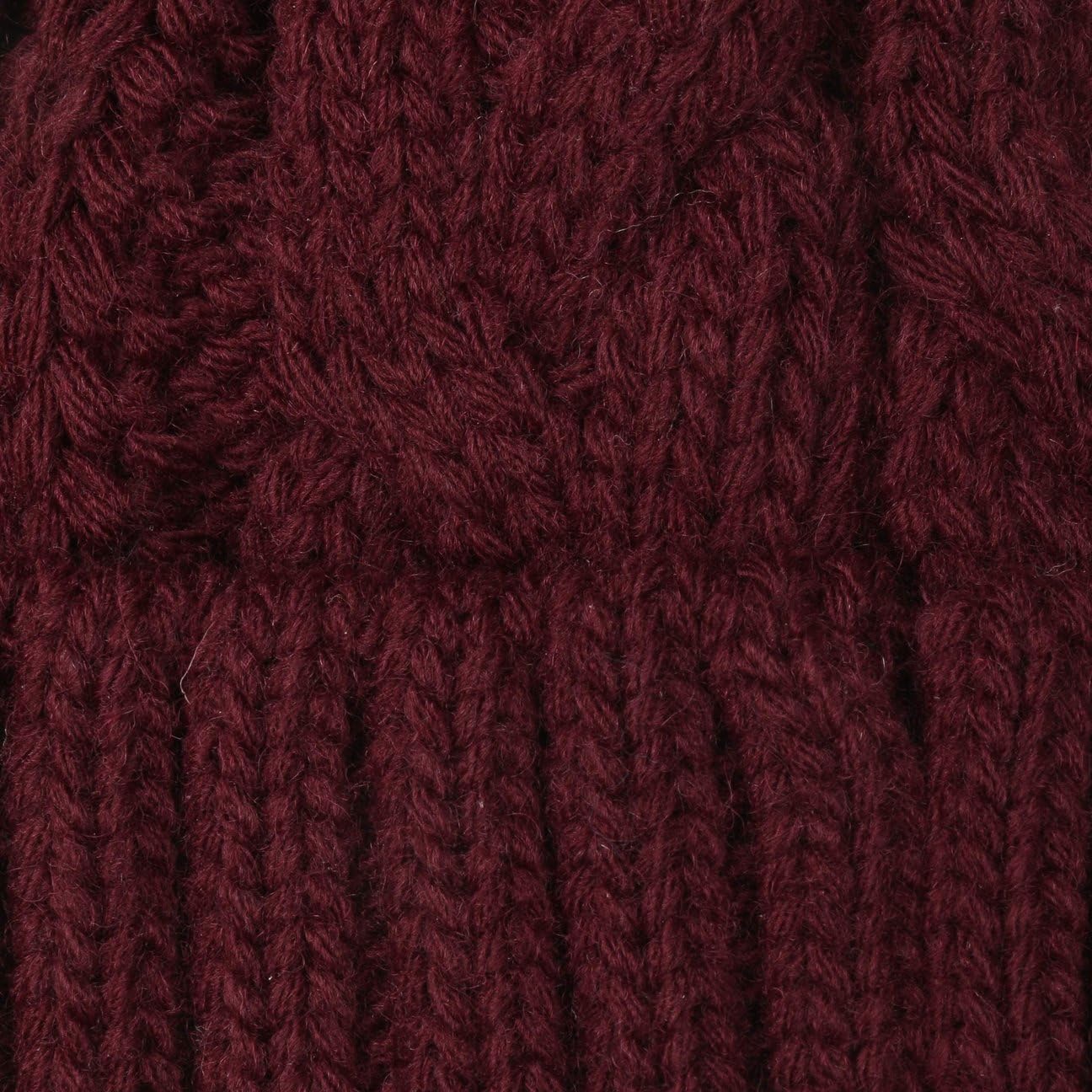Bonnet a Pompon Giant Femme - Made in Italy pour l'hiver Bonnets en Tricot avec Revers, Doublure, Doublure Hiver Automne-Hiver