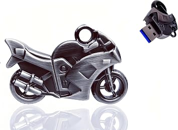 128GB USB 3.0 Flash Drive Metal Motorcycle High Speed Memory Stick Data Storage Livid