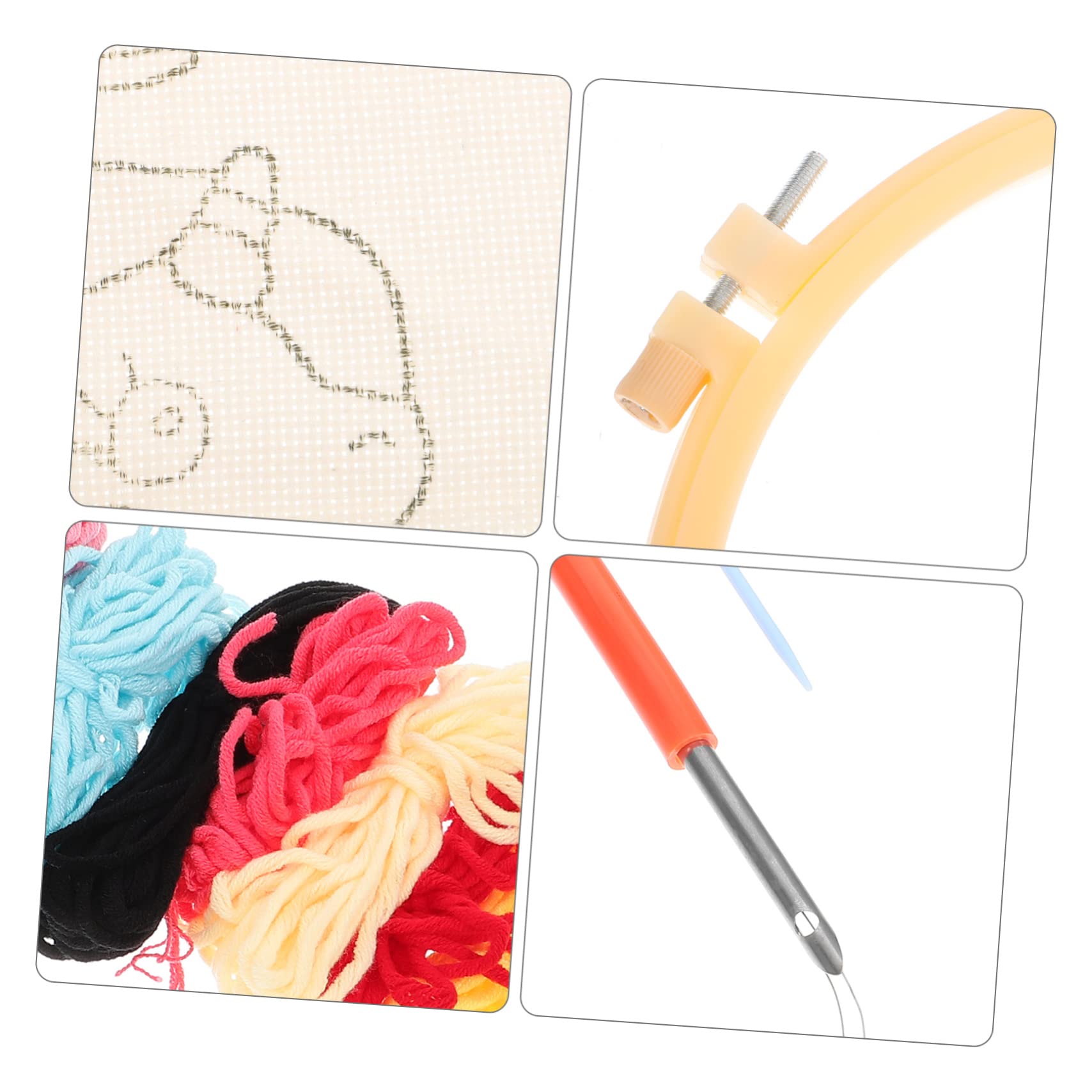 Lurrose 3juegos Kit De Bordado Para Principiantes Conjunto De y Accesorios Para Manualidades Diy y Creativos