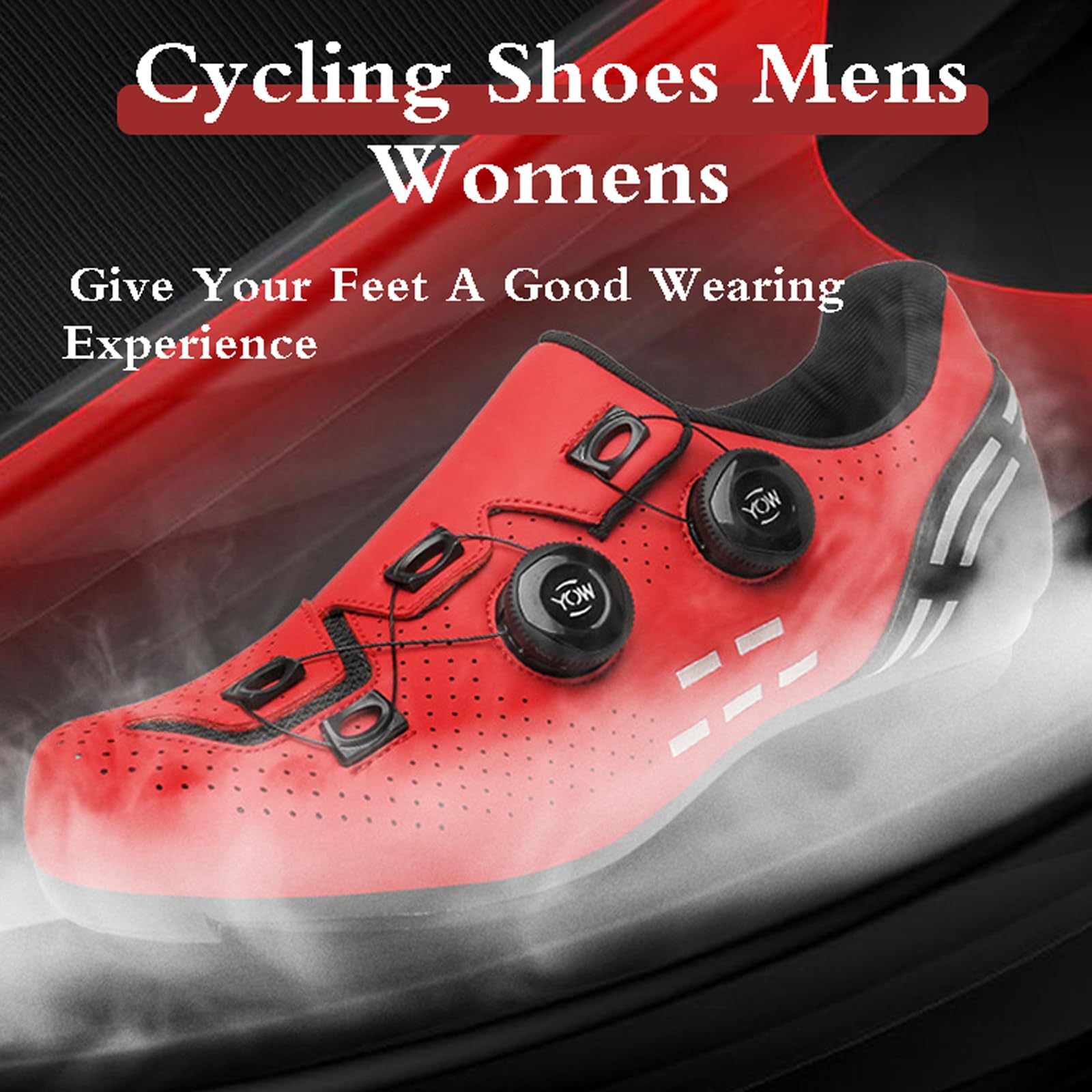 Buty rowerowe, męskie buty kolarskie, buty kolarskie szosowe, męskie buty kolarskie, antypoślizgowe buty rowerowe, odblaskowe paski, oddychające, uniseks